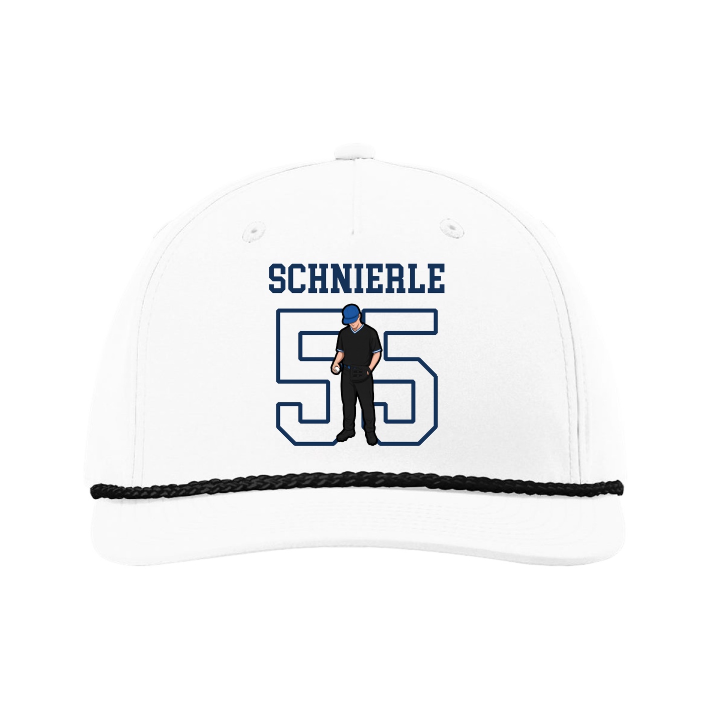Five-Panel Classic Rope Cap — Shirsey in White