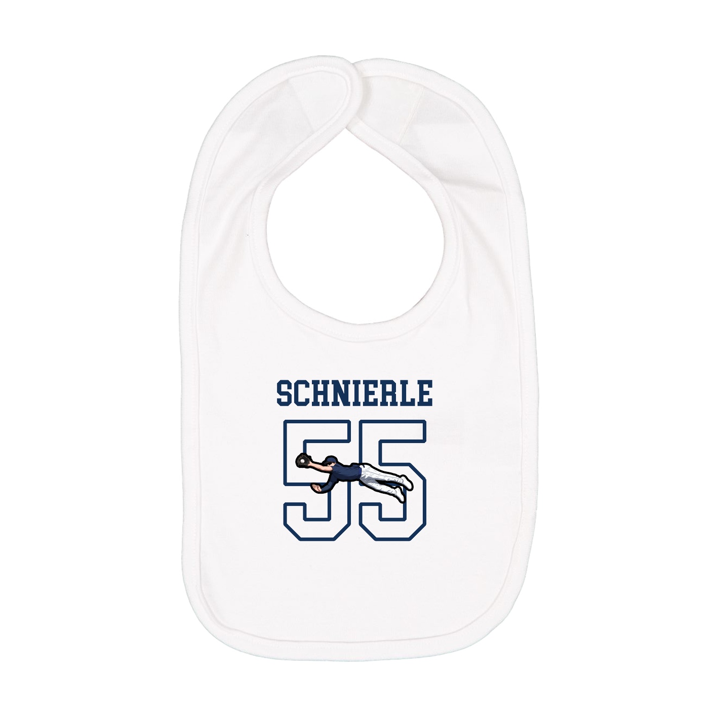 Infant Bib — Shirsey in White