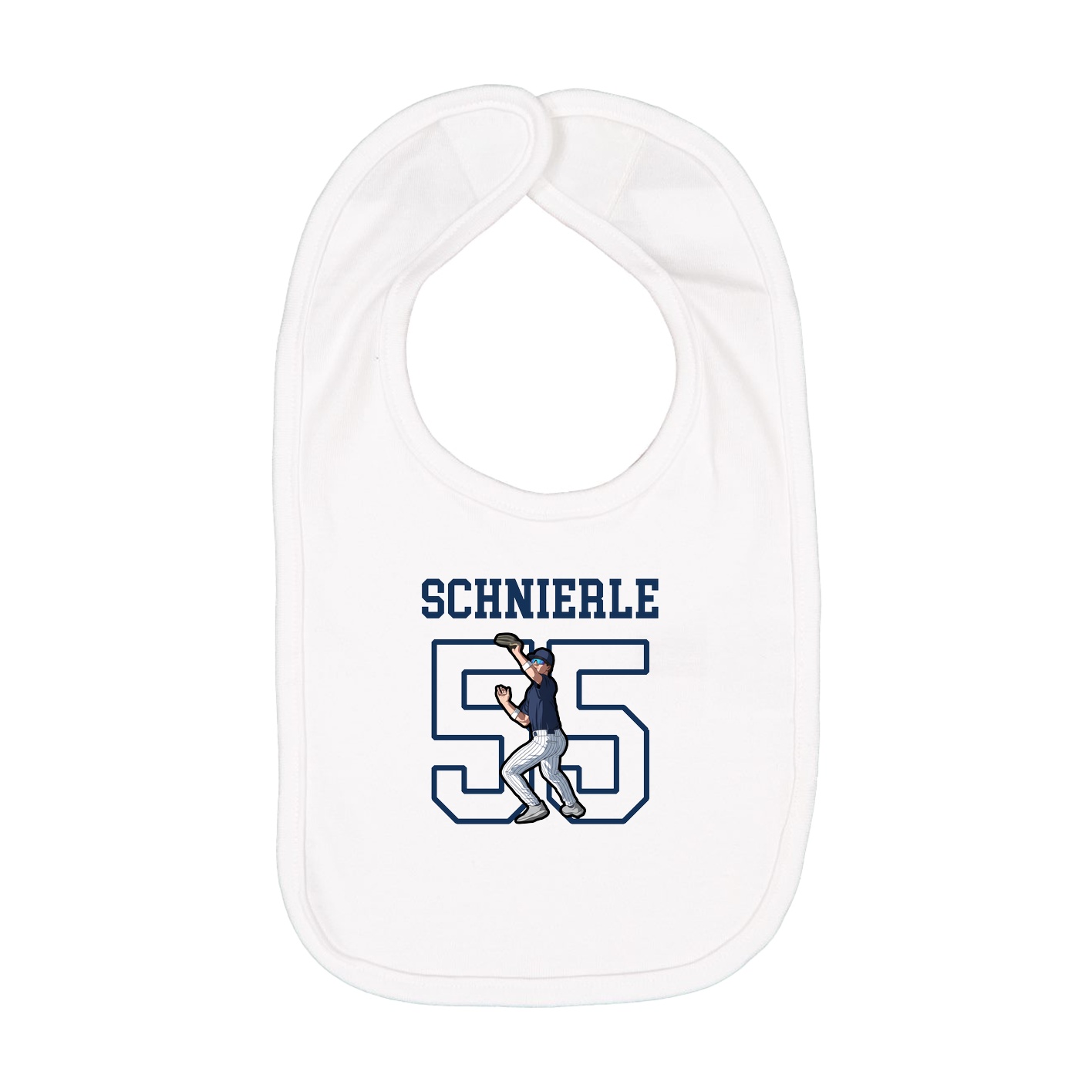 Infant Bib — Shirsey in White