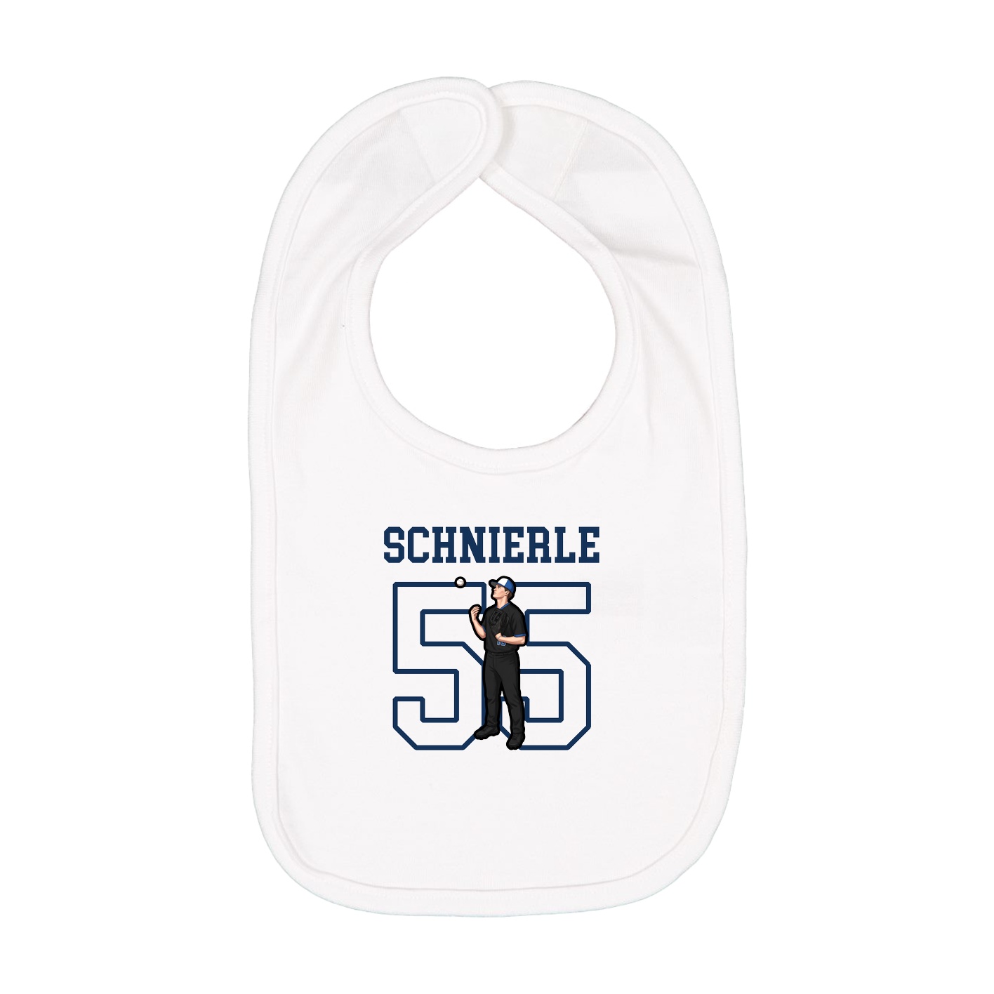 Infant Bib — Shirsey in White