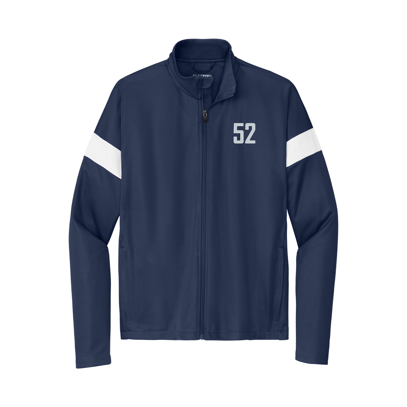 Team Travel Full-Zip Jacket — Front Shirsy in Navy/White