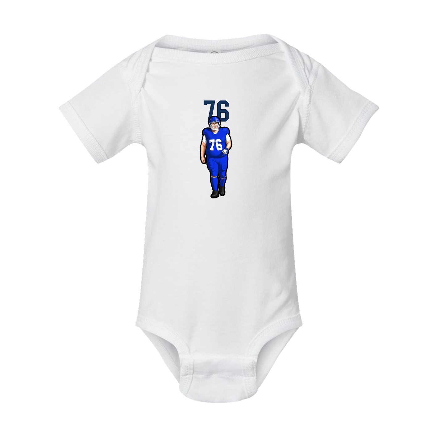Baby Onesie — Number Top in White