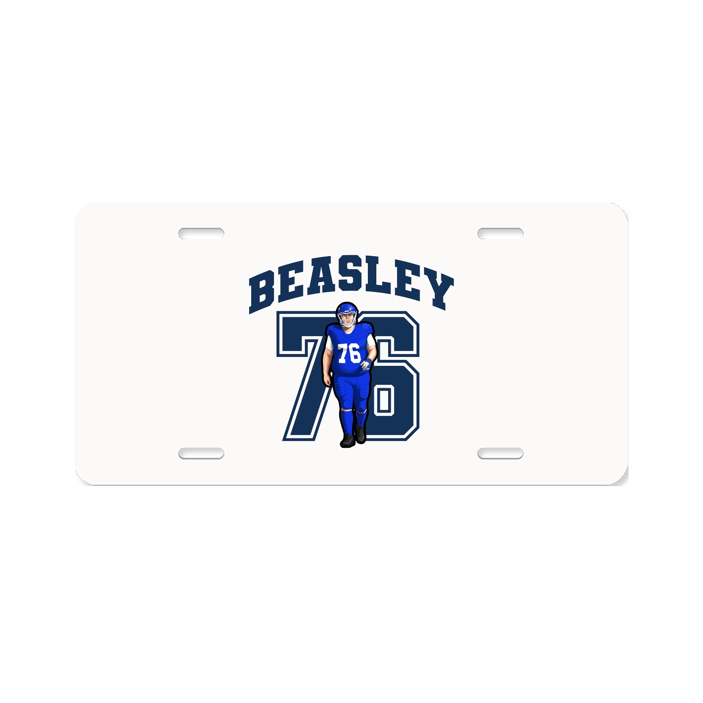 License Plate — Number in Classic