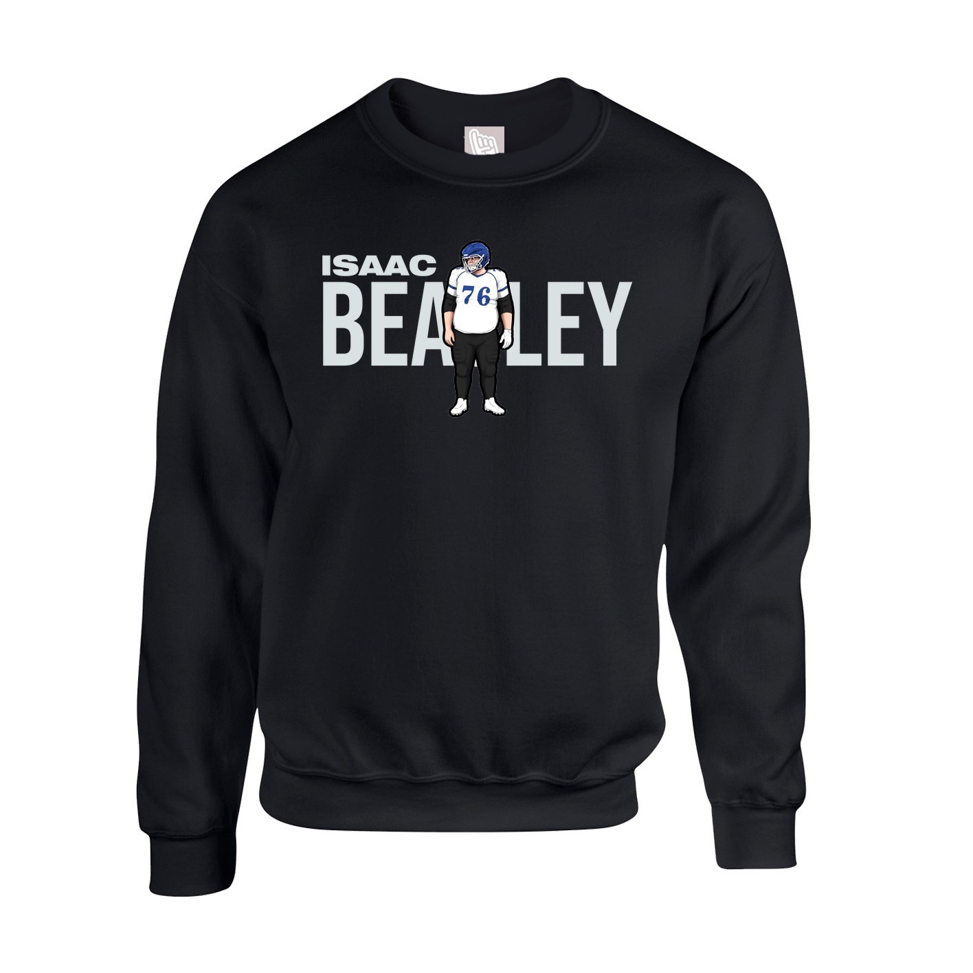 Fleece Crew — Player Name in Black
