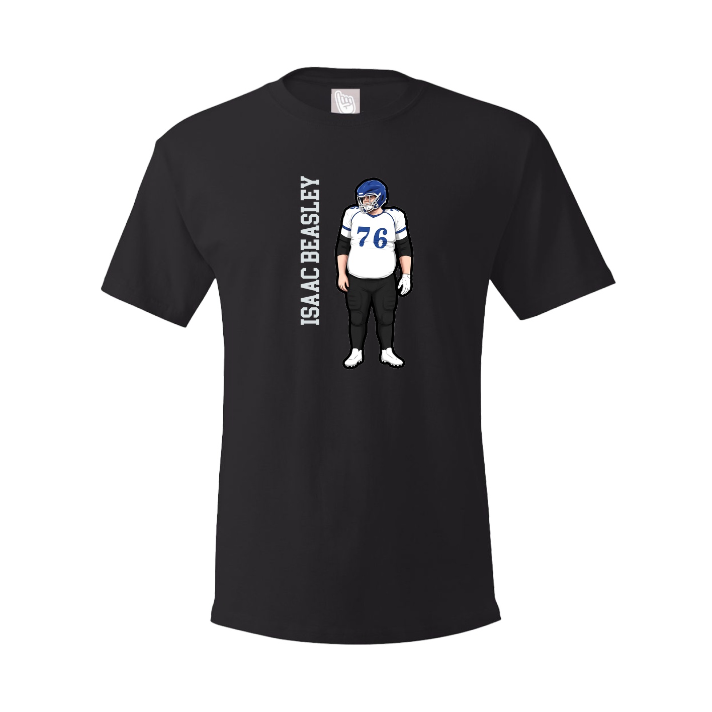 Tee — Name Vertical in Black