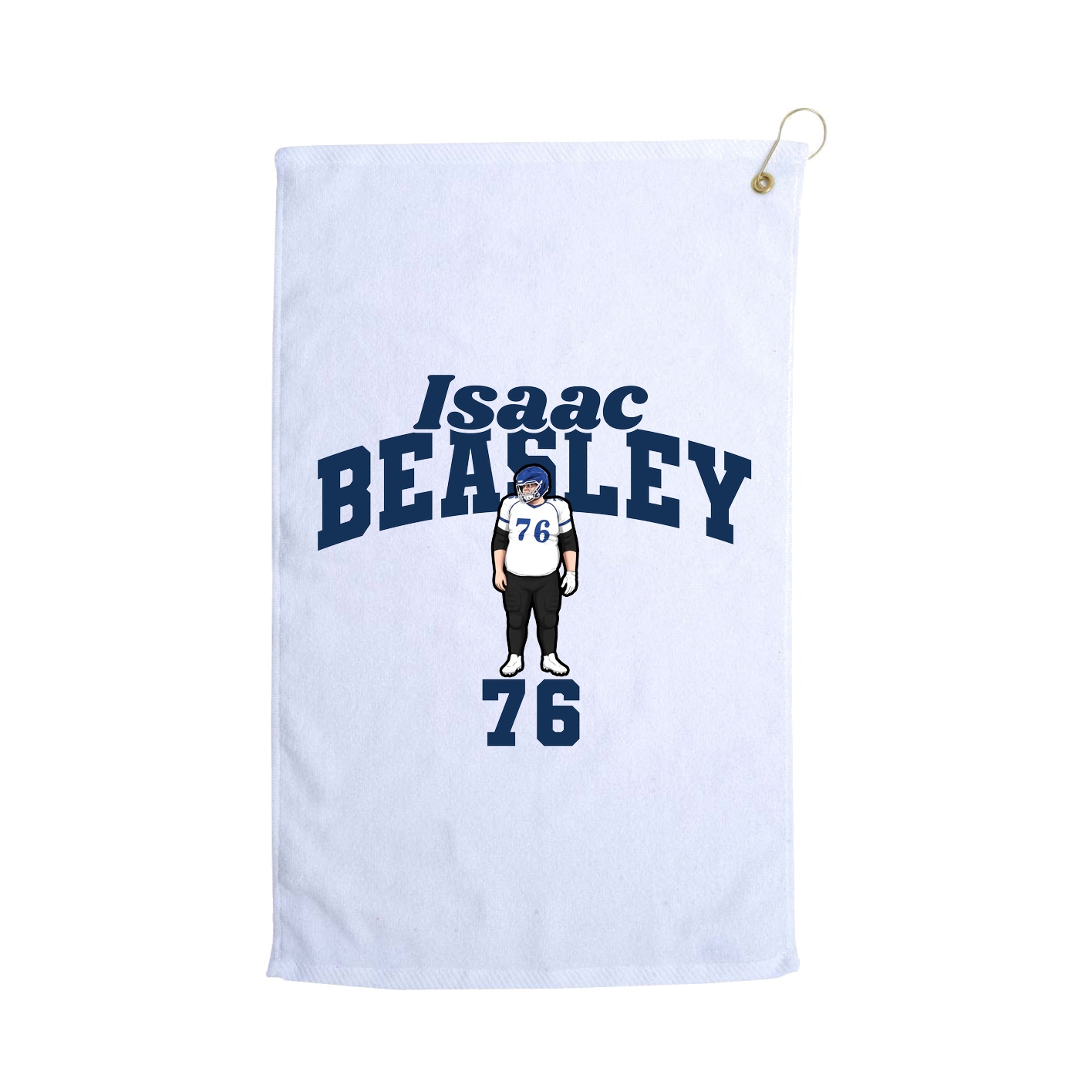 Golf Towel — Signature Arch in White