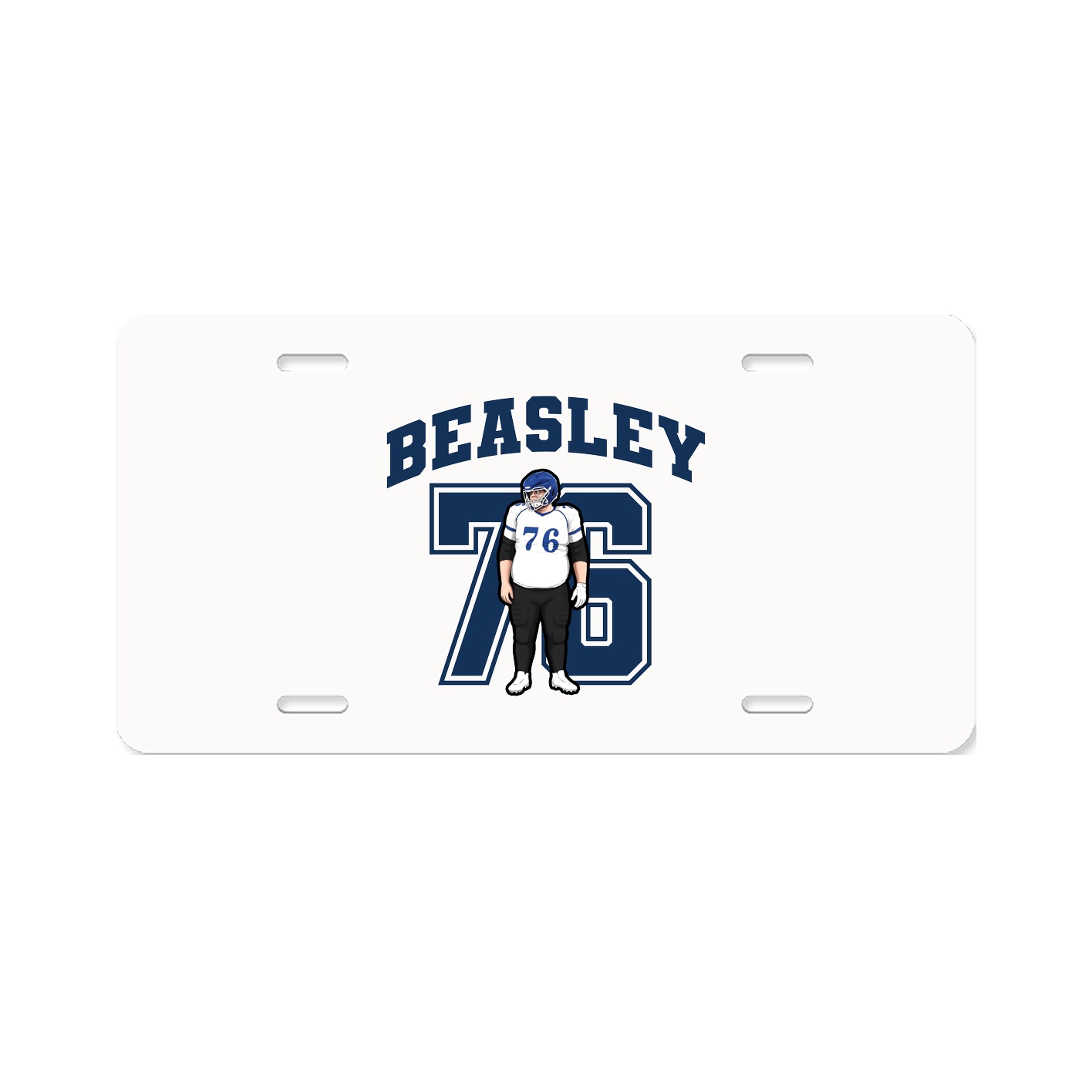 License Plate — Number in Classic