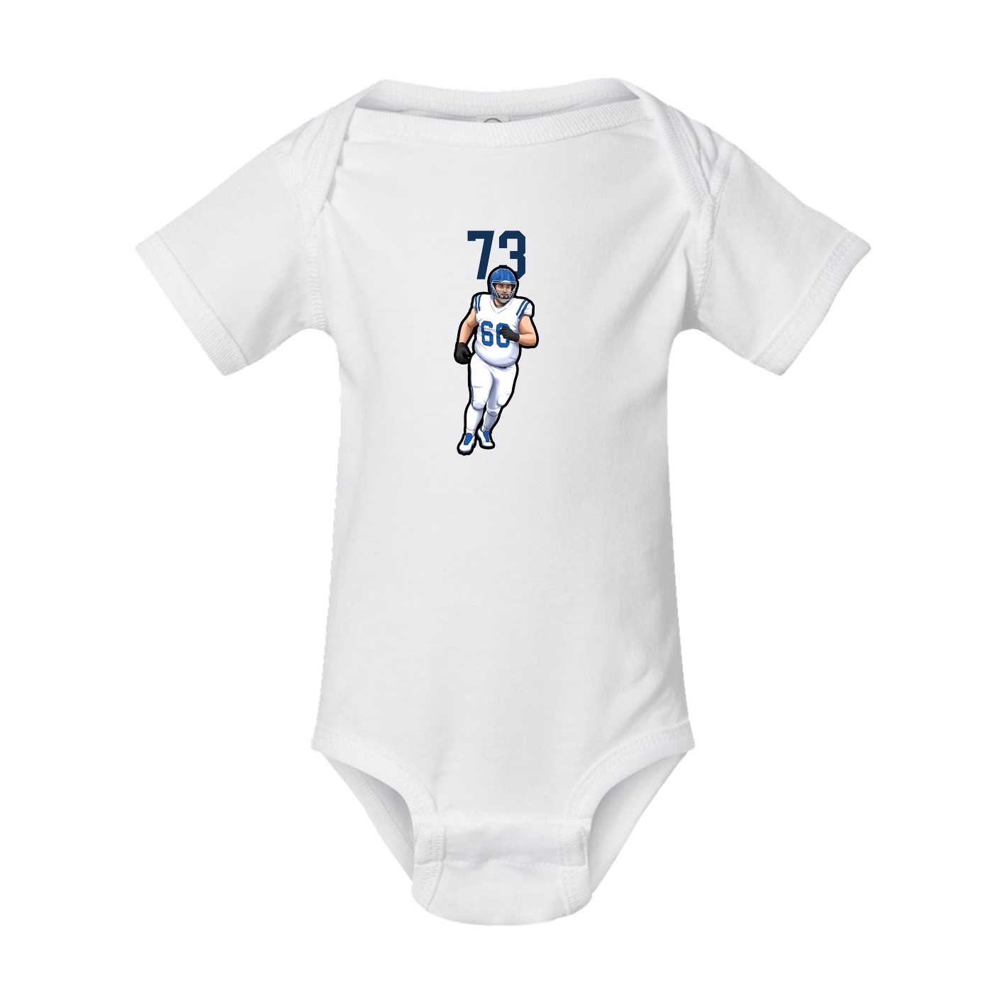 Baby Onesie — Number Top in White