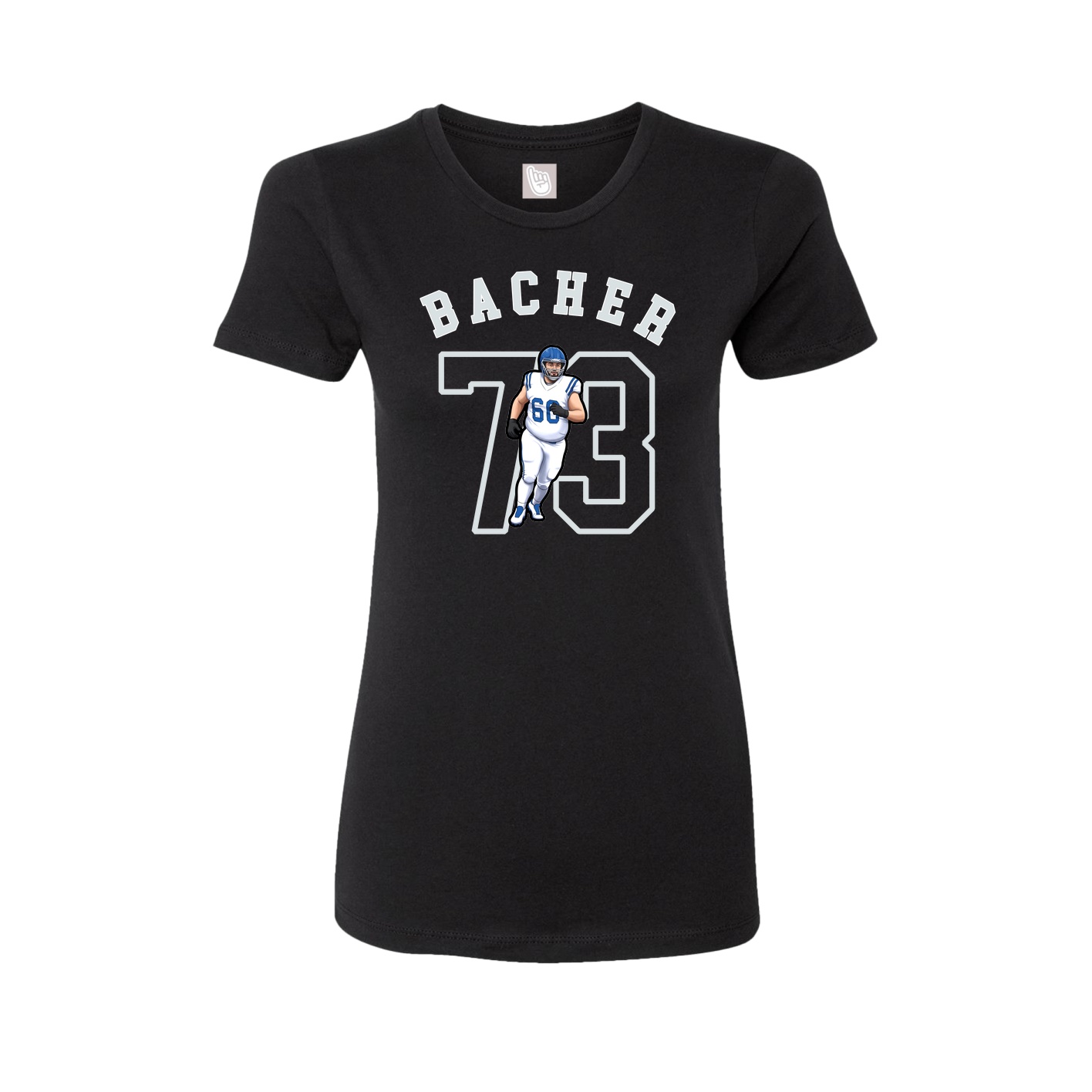 Fitted Women's Tee — Shirsey Arch in Black