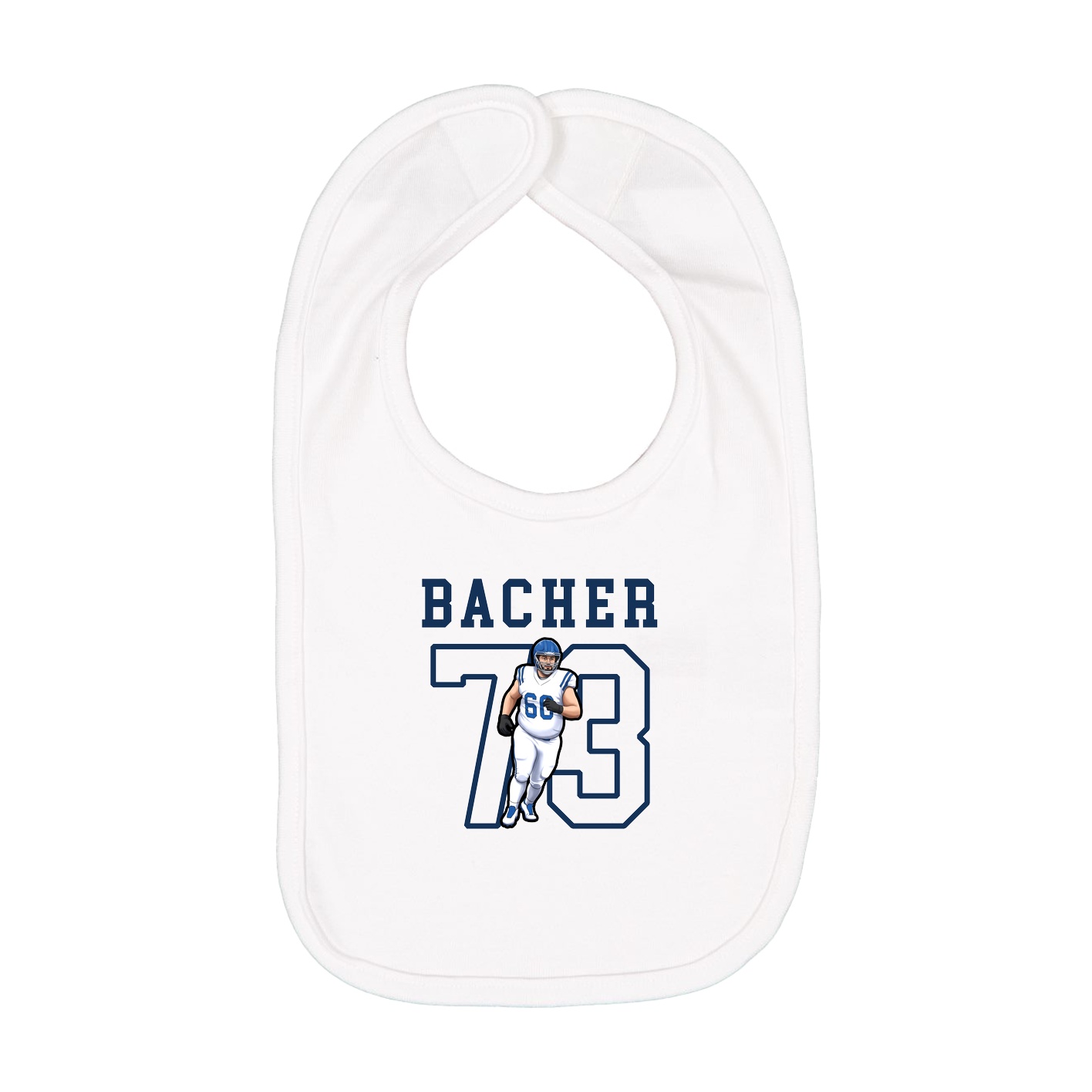 Infant Bib — Shirsey in White