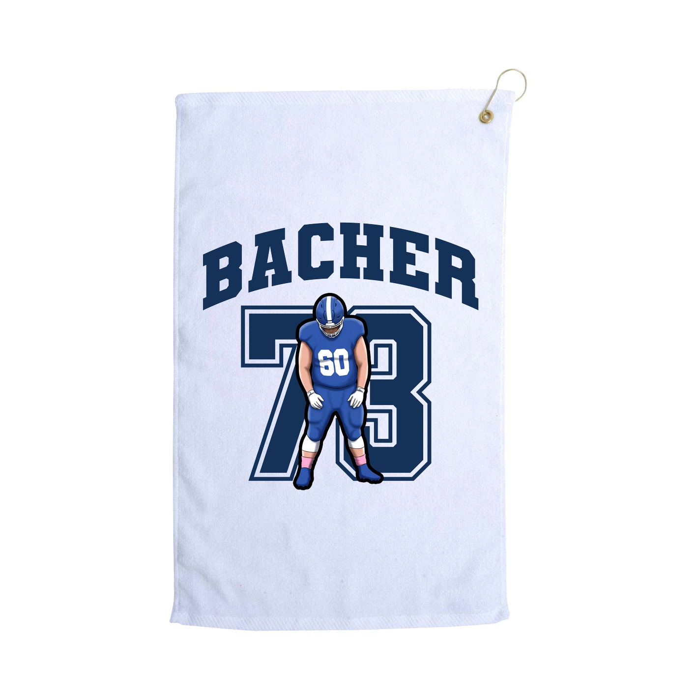 Golf Towel — Number in White