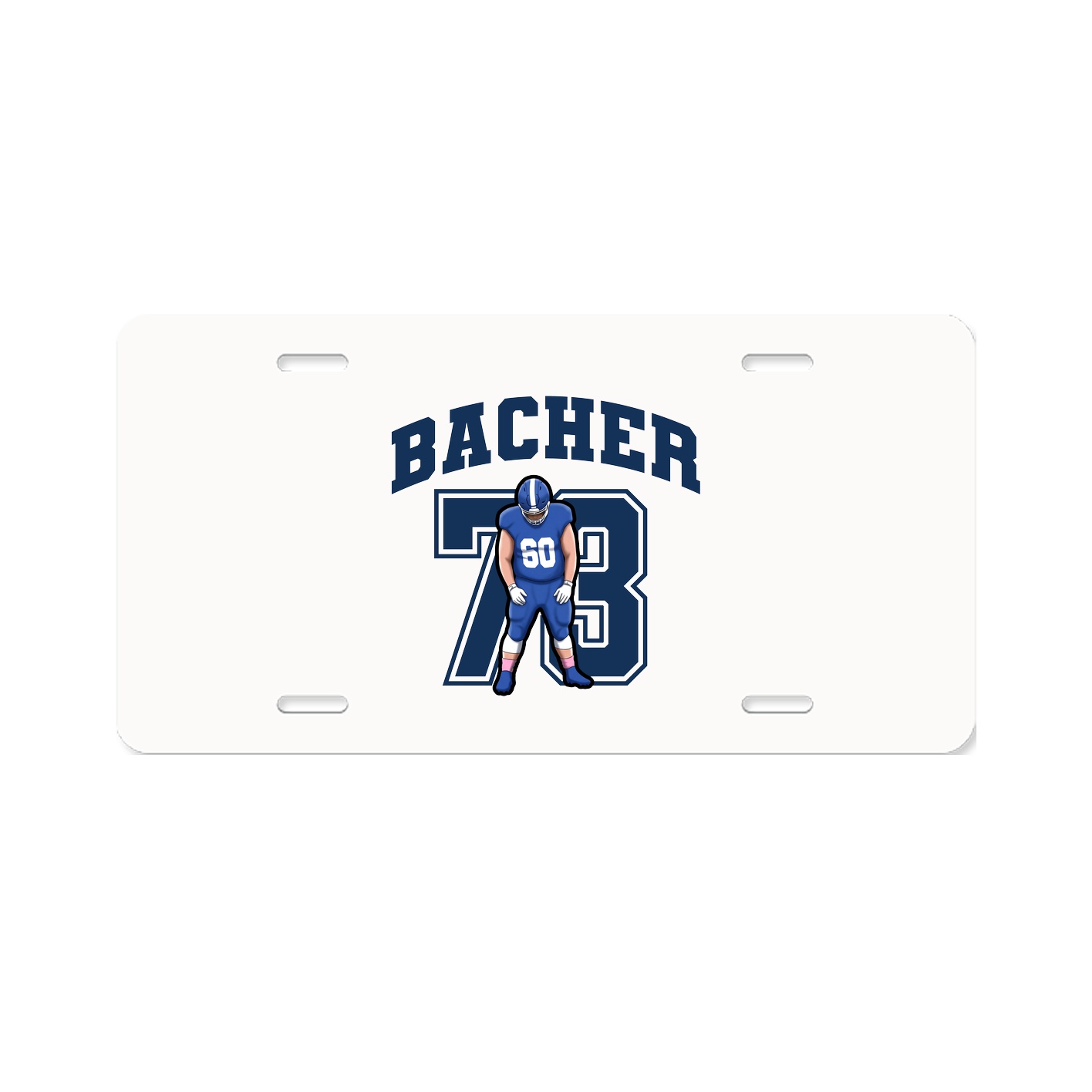 License Plate — Number in Classic