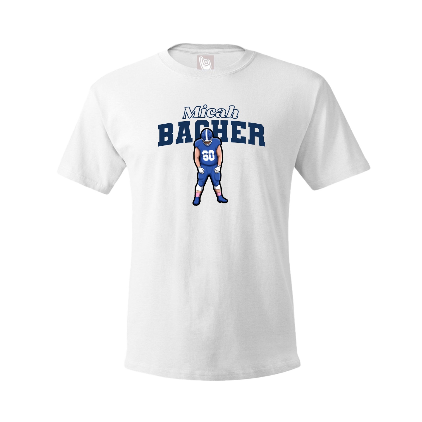 Youth Tee — Name Arch in White