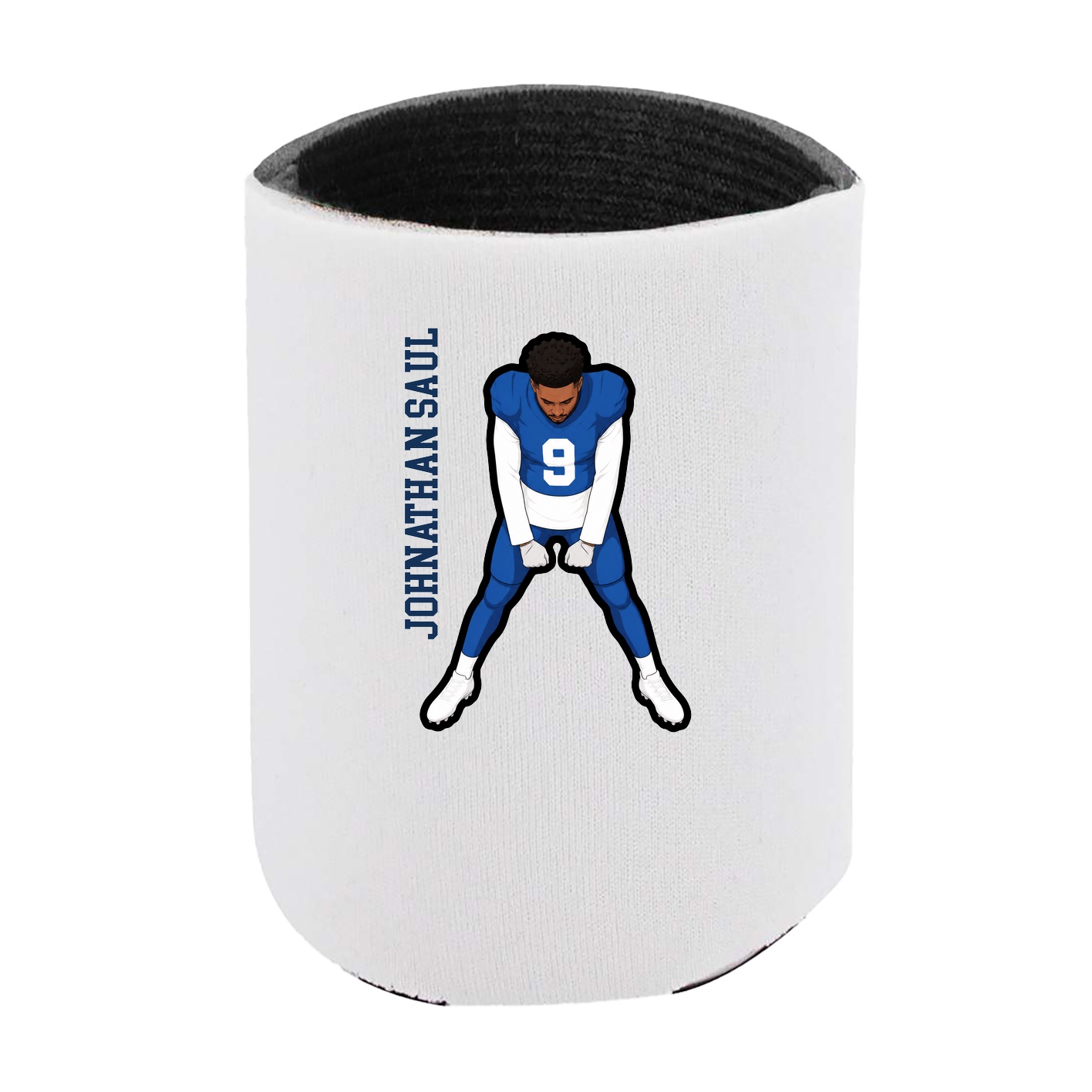 Can Holder — Name Vertical in White