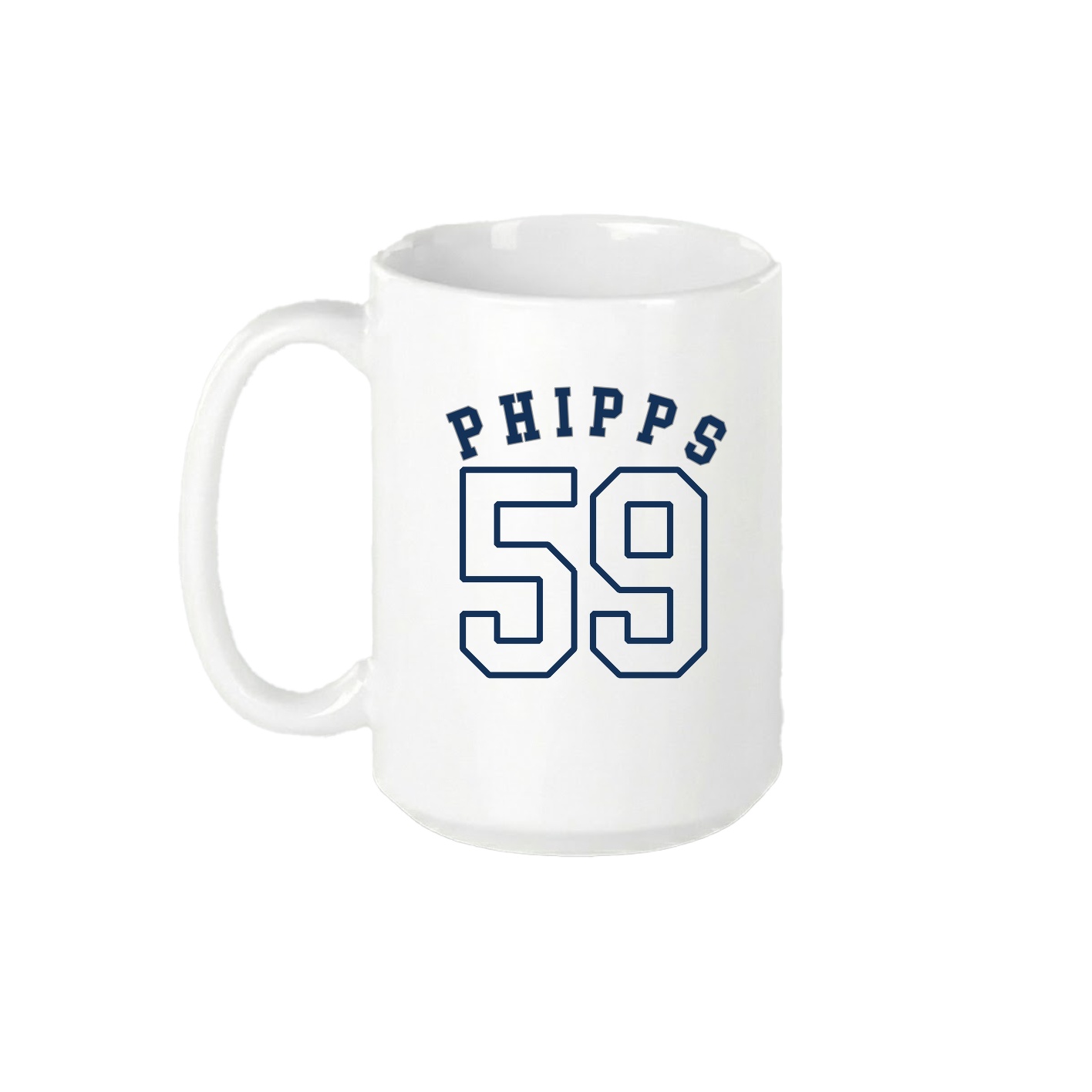 15oz Coffee Mug — Shirsey Arch in White