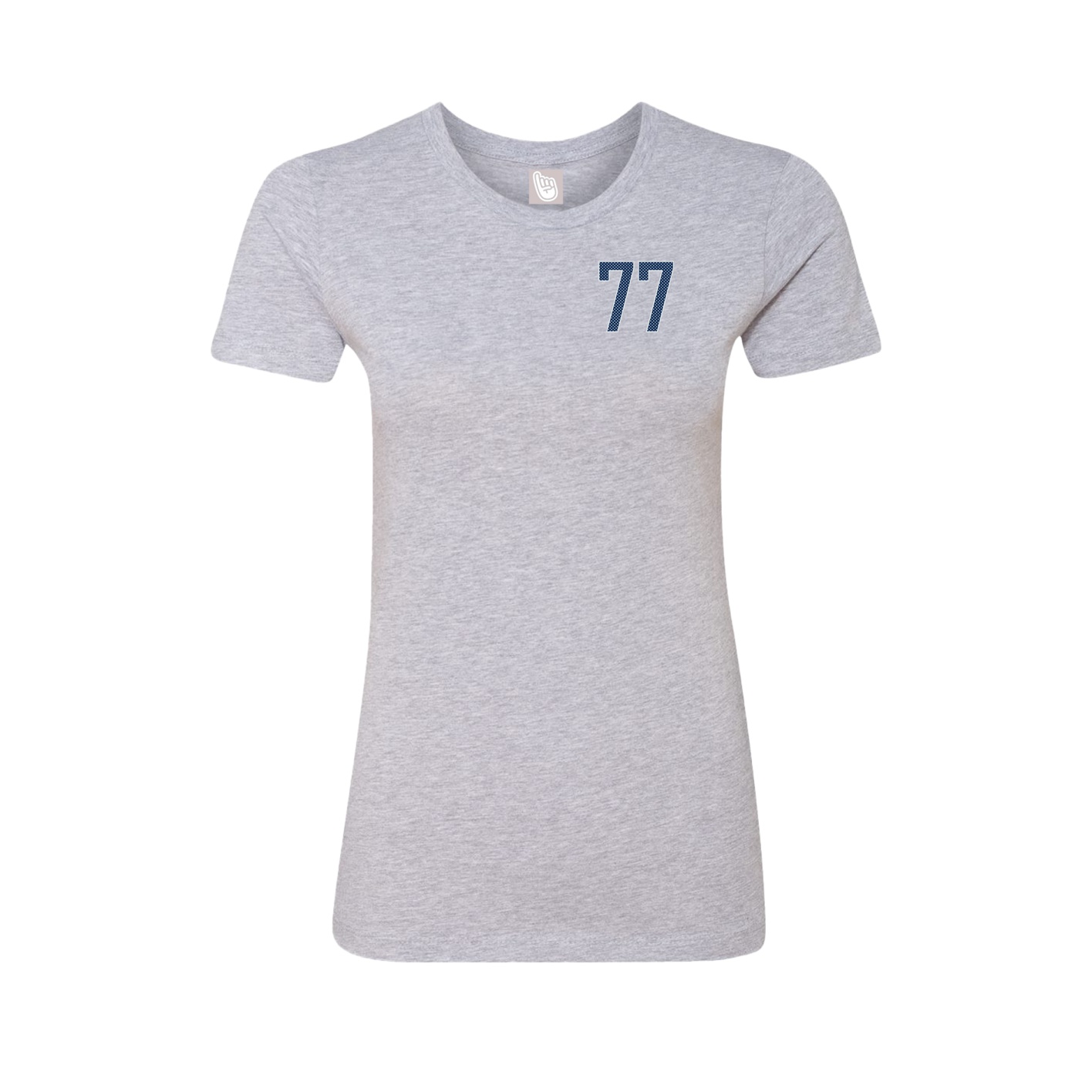 Fitted Women's Tee — Front Shirsy in Grey