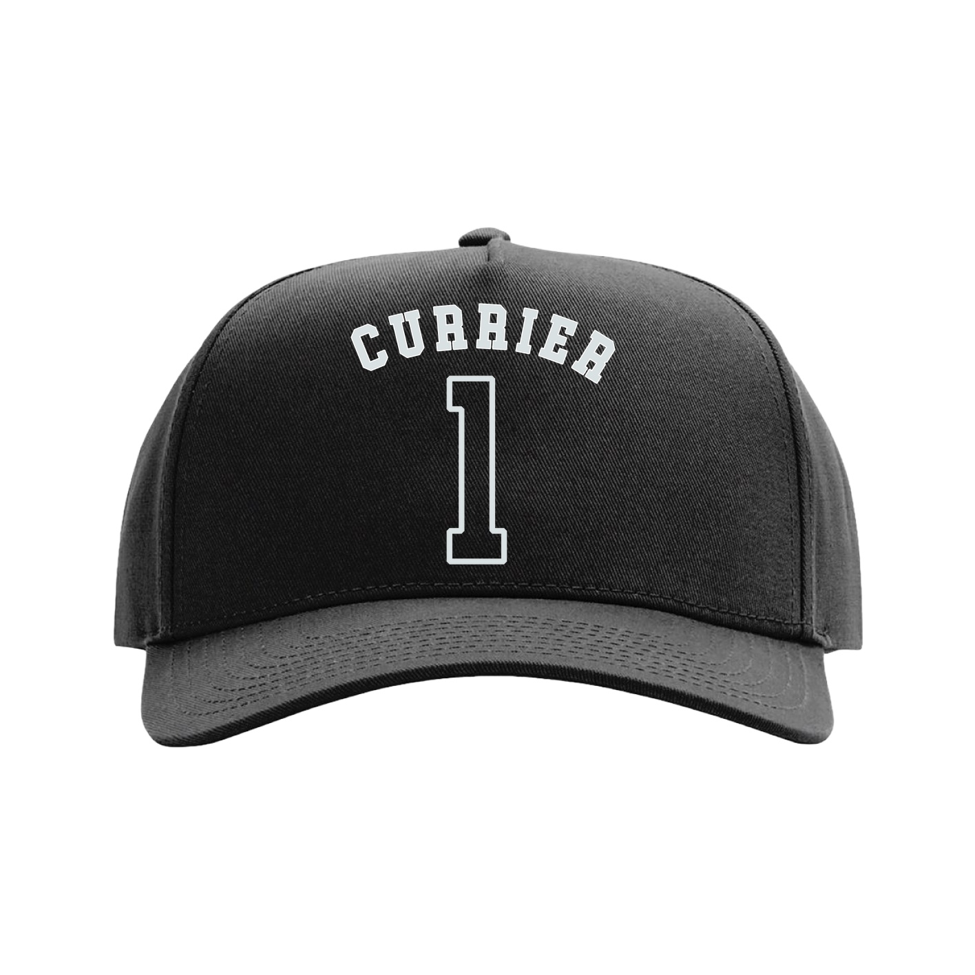 Full Fabric Five-Panel Champ Cap — Shirsey Arch in Black
