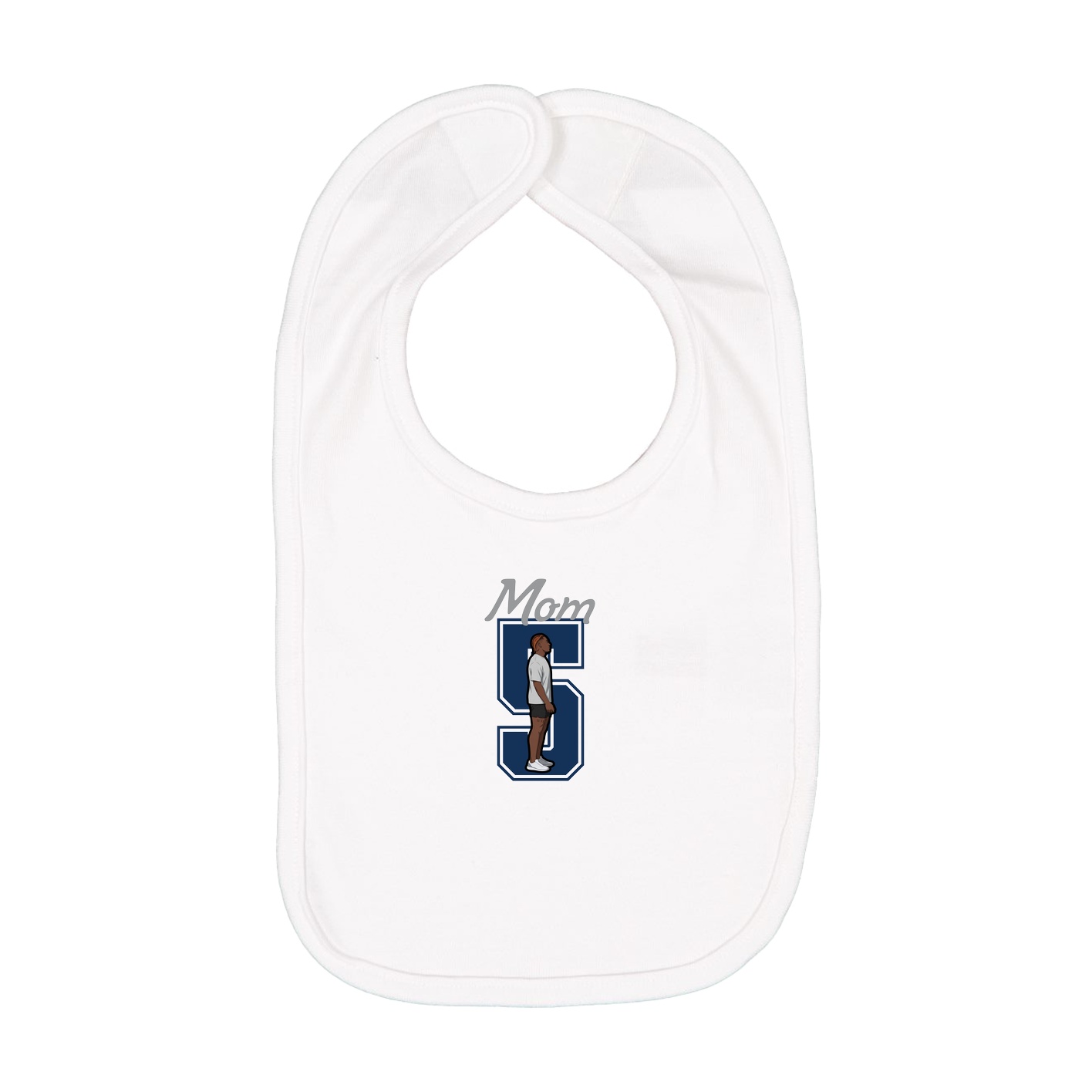 Infant Bib — Mothers Day Shirsey in White