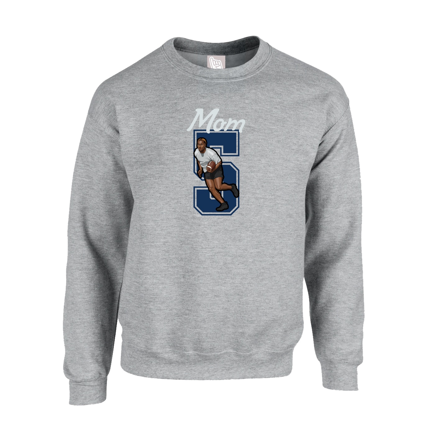 Fleece Crew — Mothers Day Shirsey in Grey