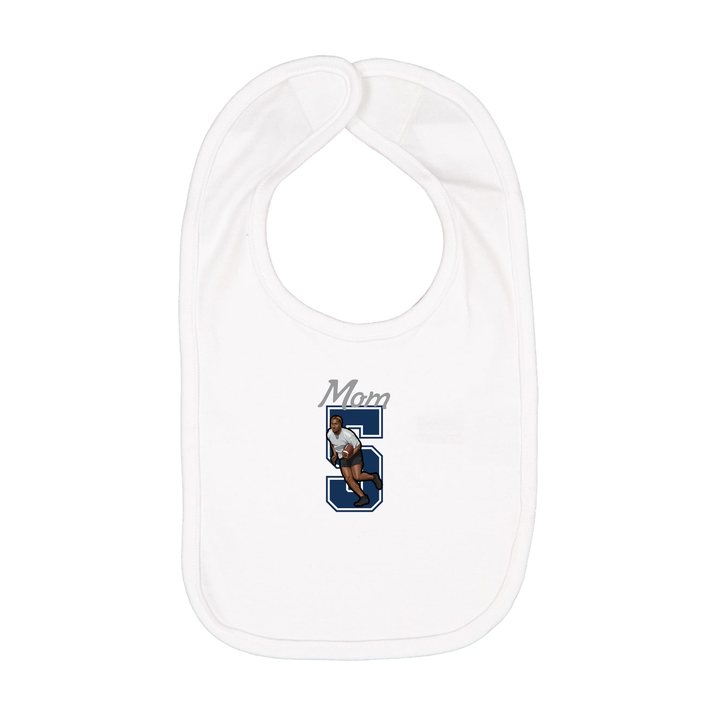 Infant Bib — Mothers Day Shirsey in White