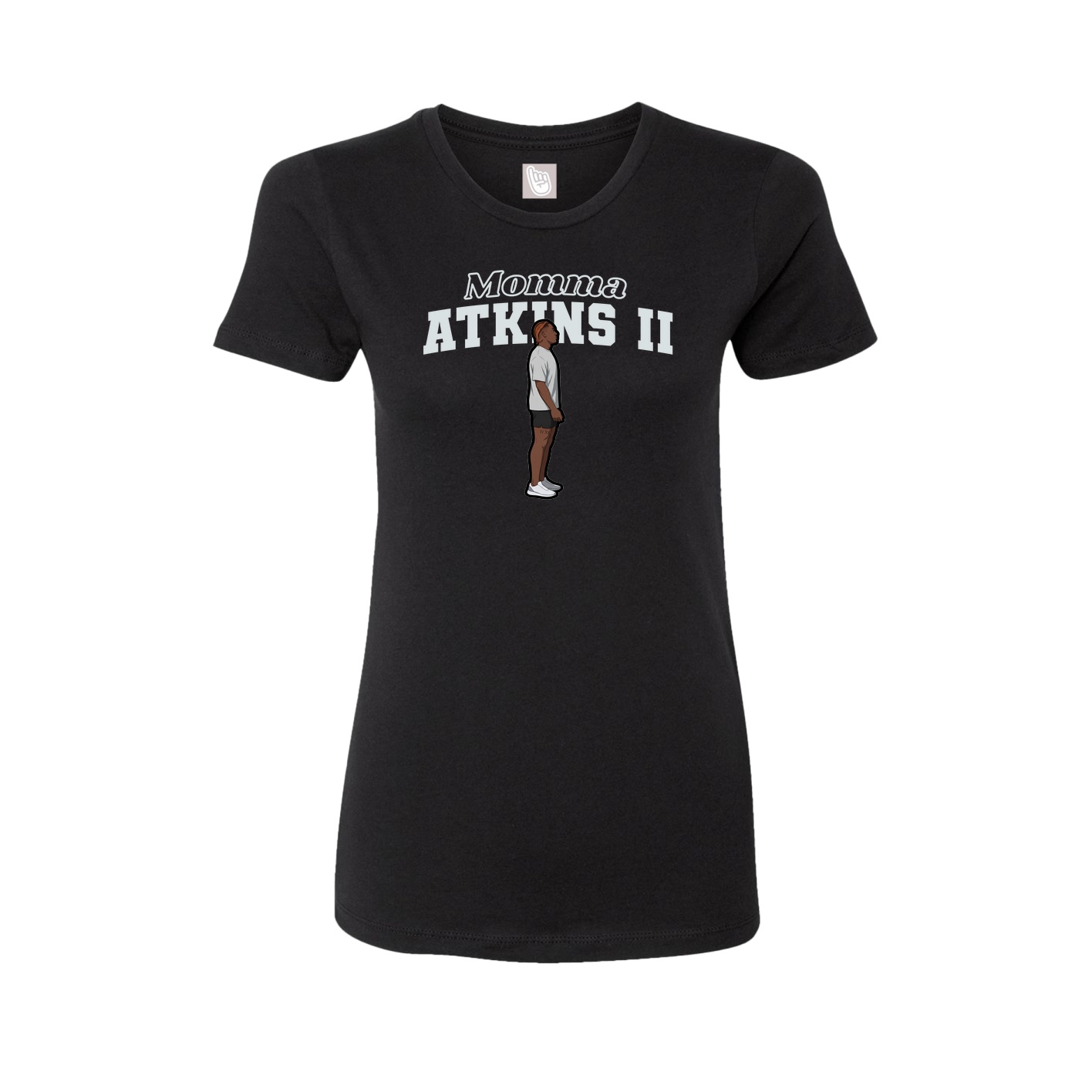 Womens Tee — Mothers Day Block in Black