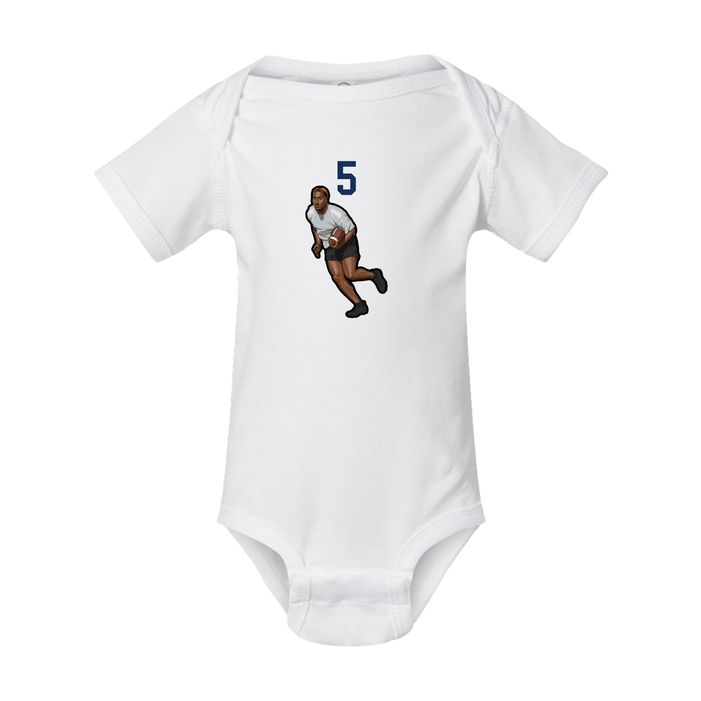 Baby Onesie — Number Top in White