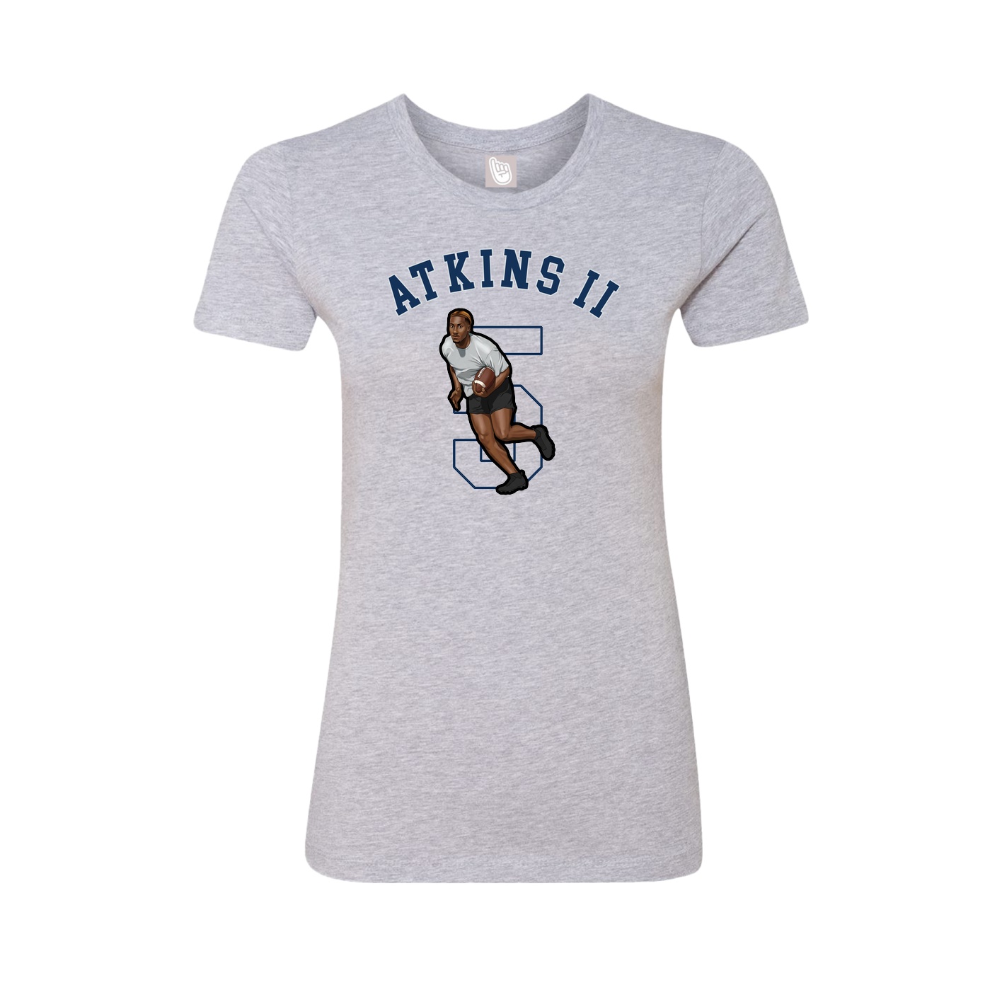 Fitted Women's Tee — Shirsey Arch in Grey