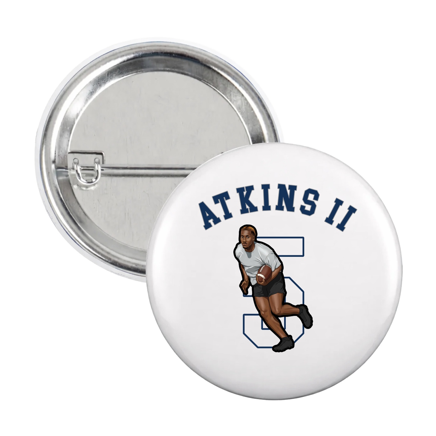 Game Day Button — Shirsey Arch in White