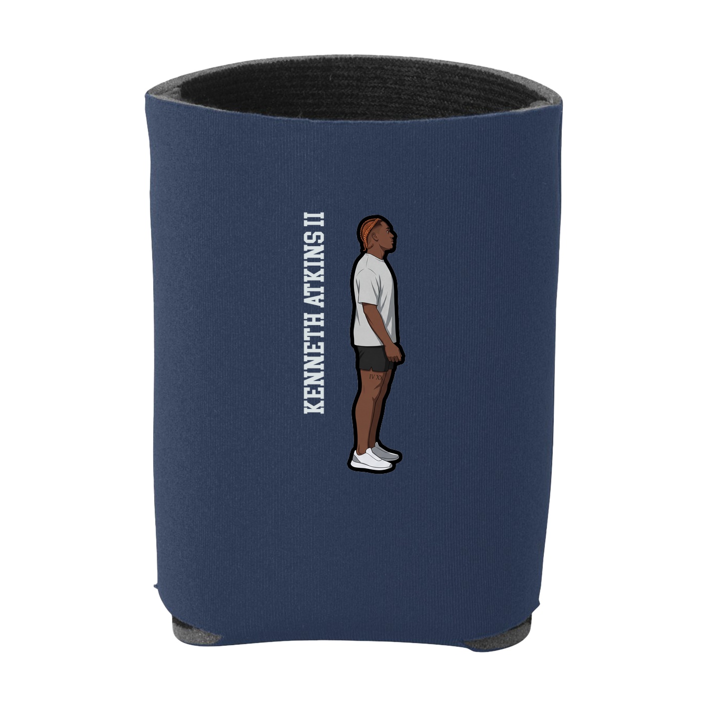 Can Holder — Name Vertical in Navy