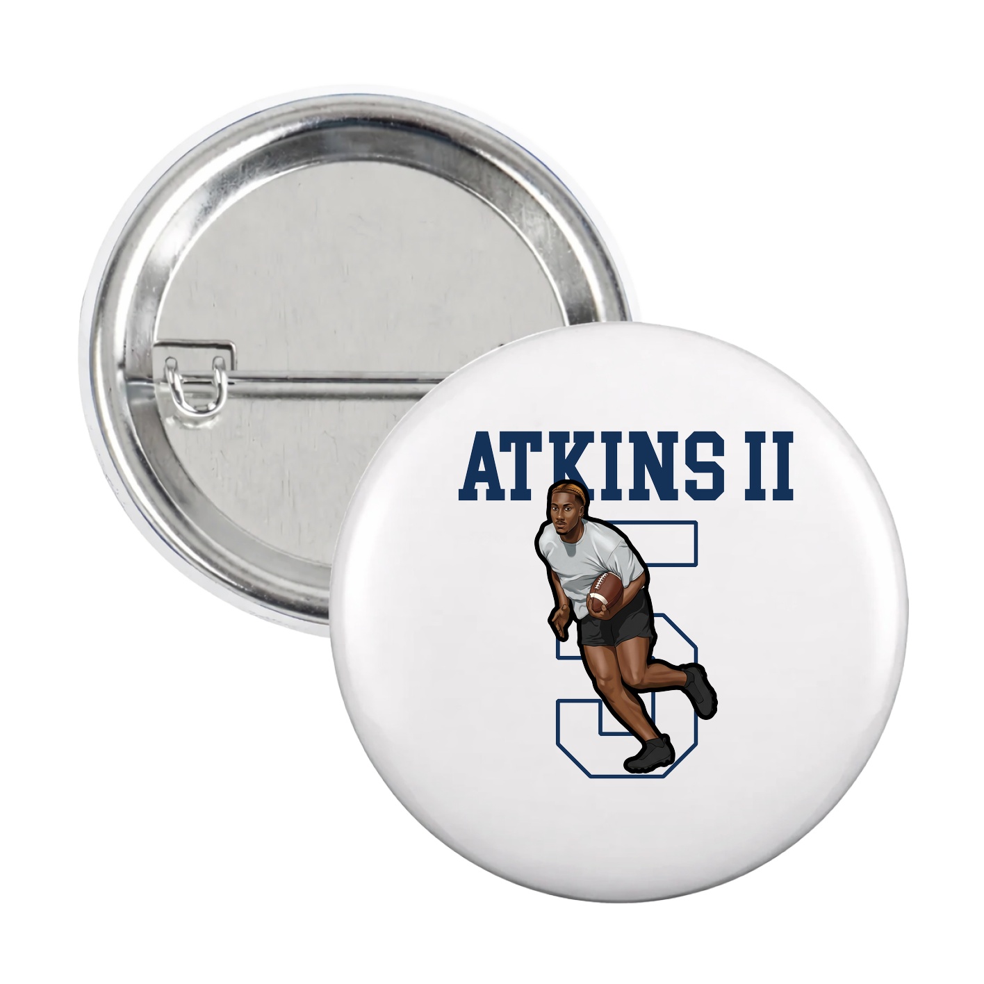 Game Day Button — Shirsey in White
