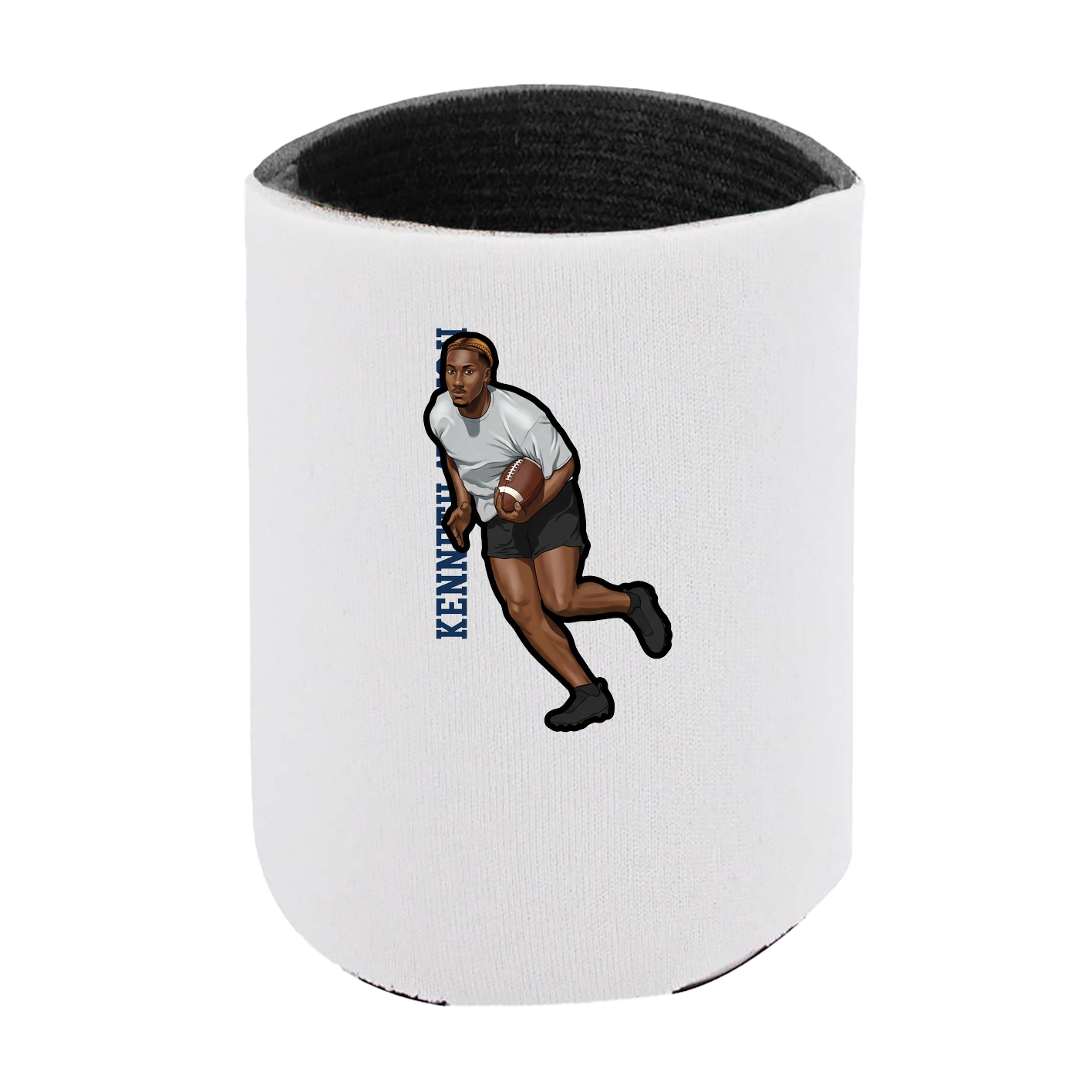 Can Holder — Name Vertical in White