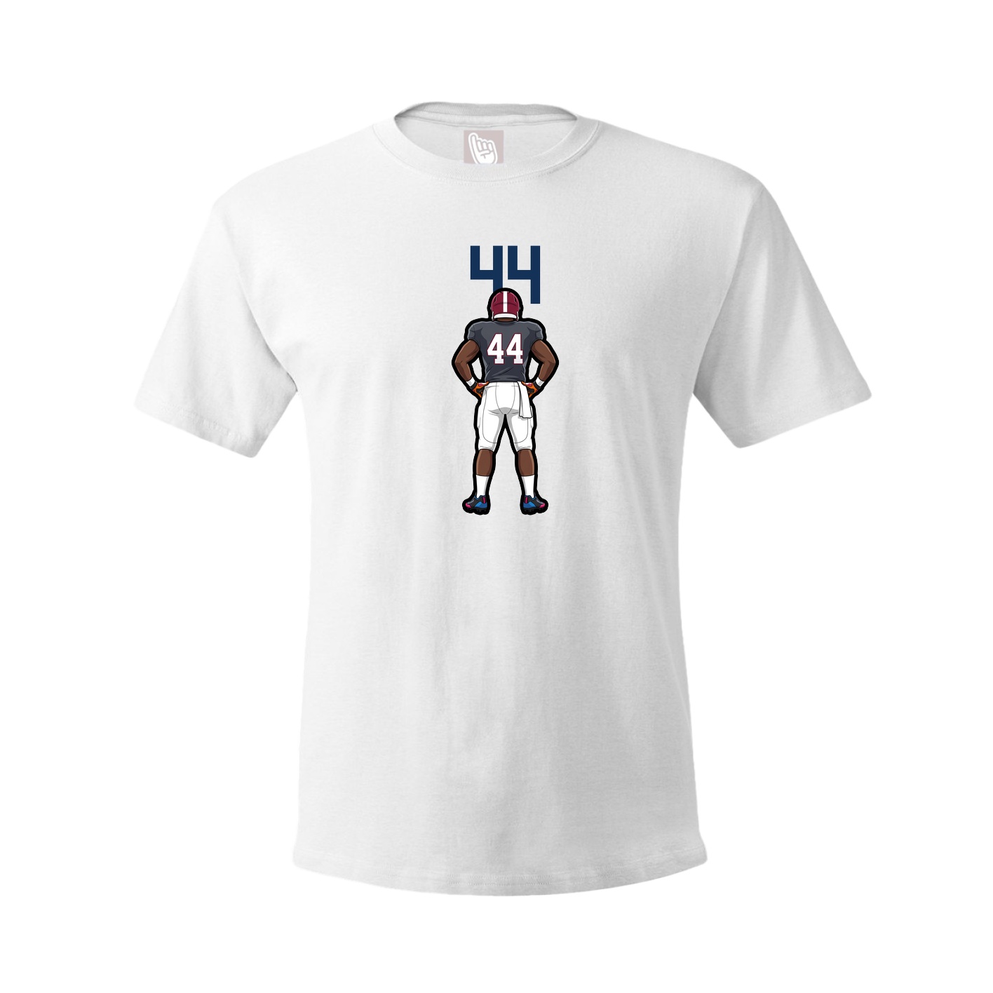 Youth Tee — Number Top in White