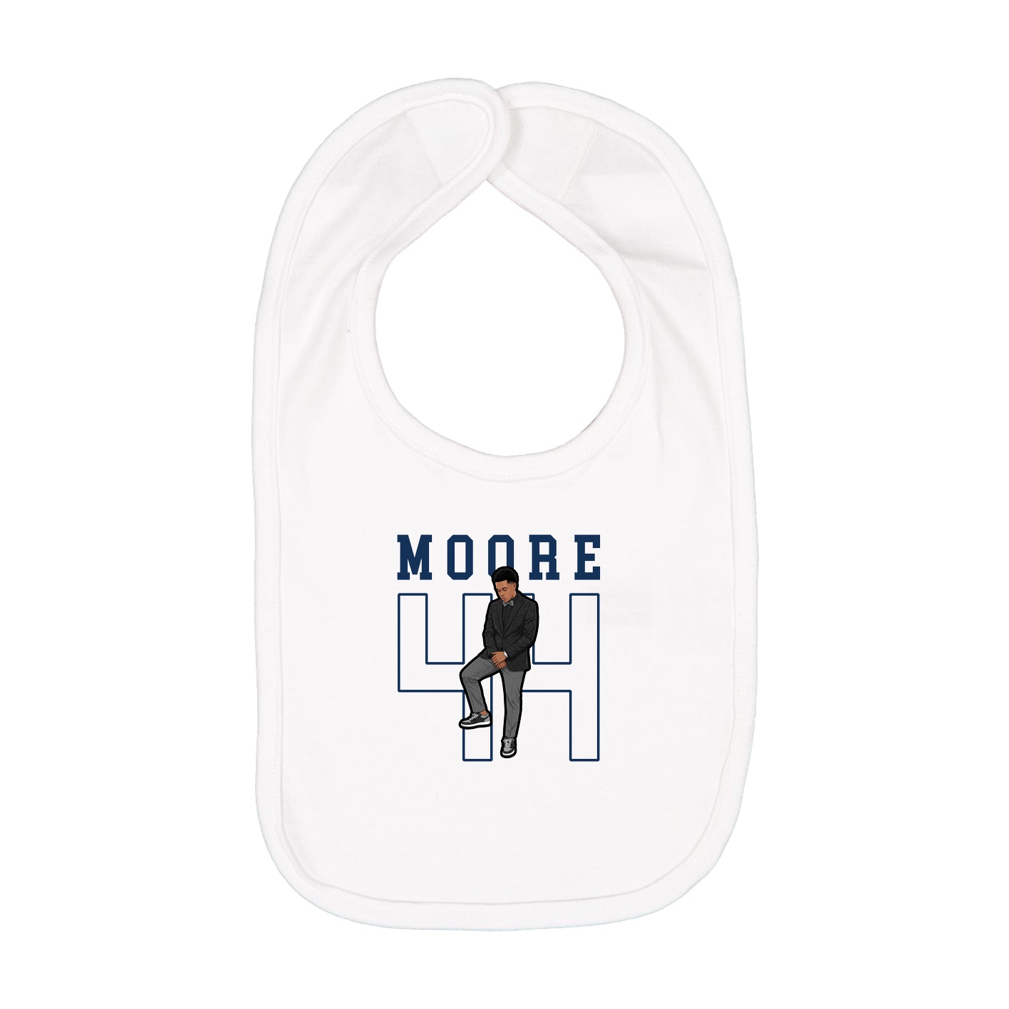 Infant Bib — Shirsey in White