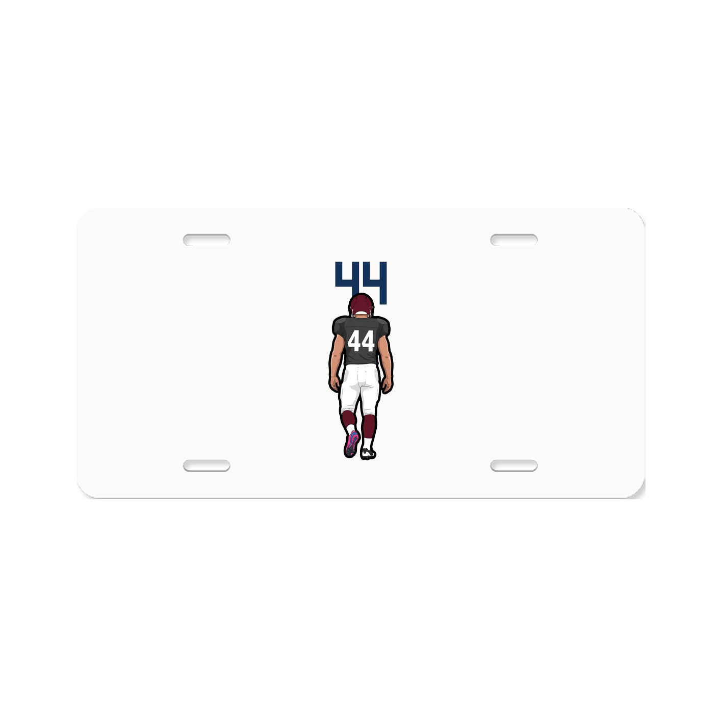 License Plate — Number Top in Classic