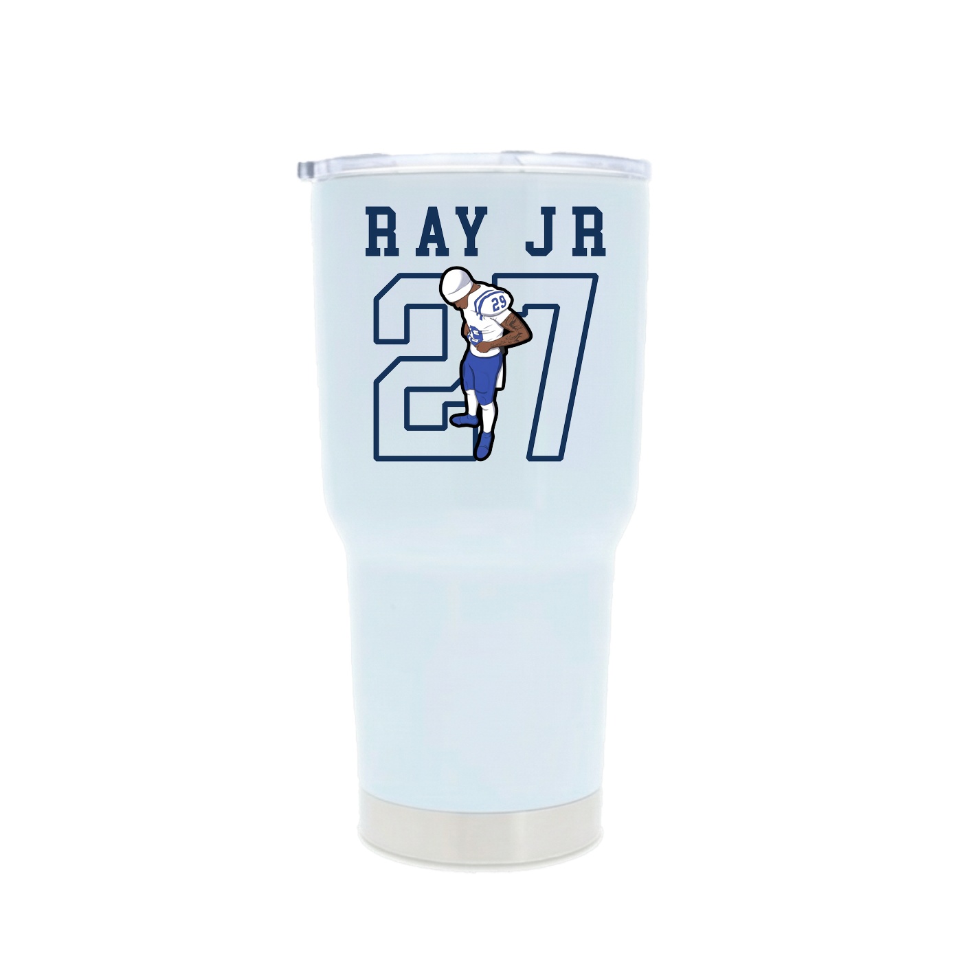 30oz Stainless Steel Tumbler — Shirsey in White