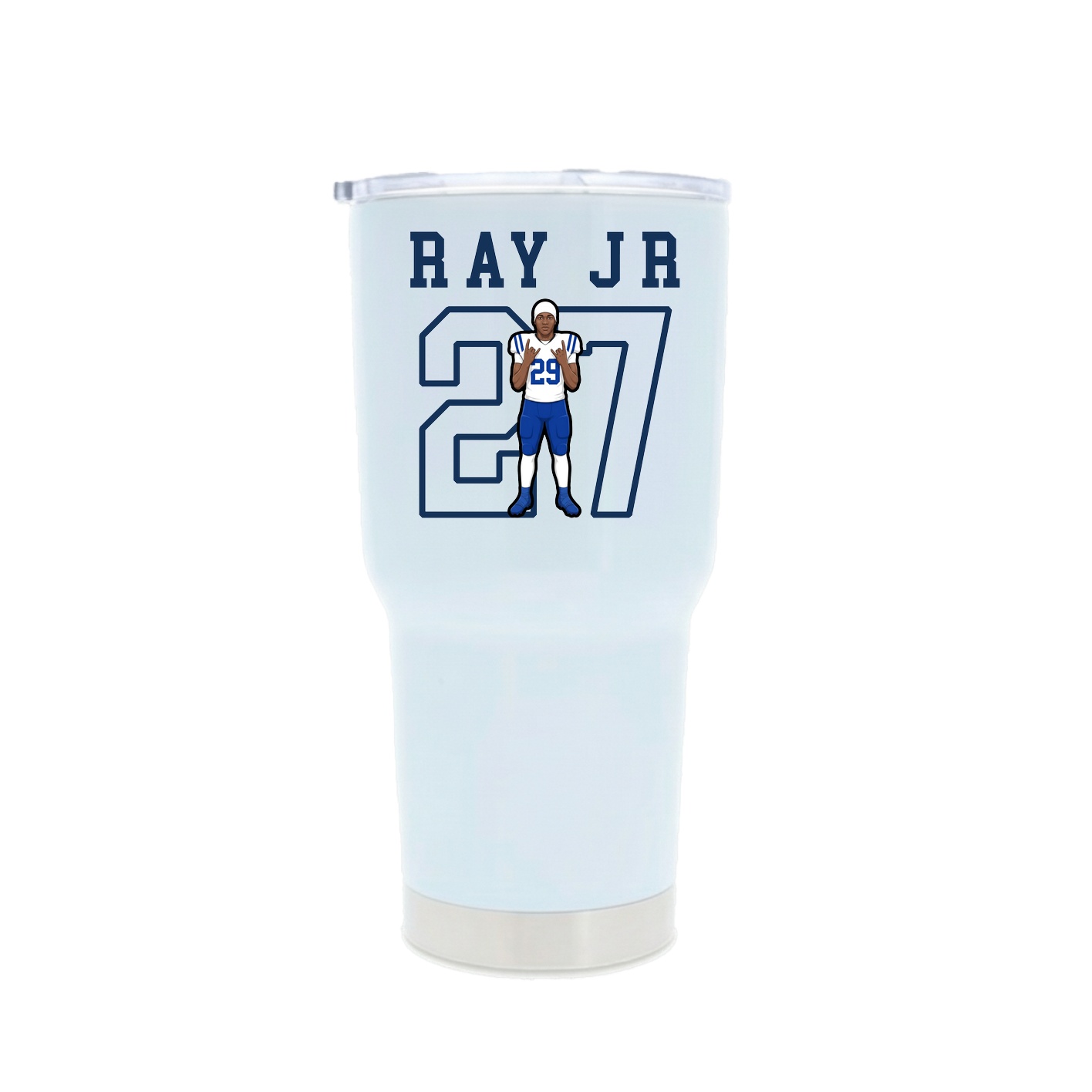 30oz Stainless Steel Tumbler — Shirsey in White