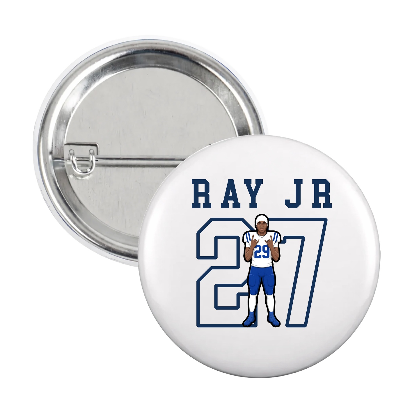 Game Day Button — Shirsey in White