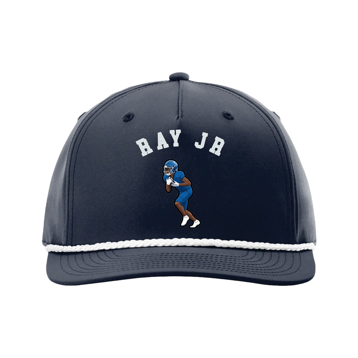 Five-Panel Classic Rope Cap — Shirsey Arch in Navy