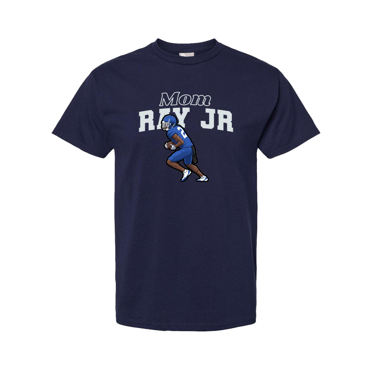 Youth Tee — Mothers Day Block in Navy