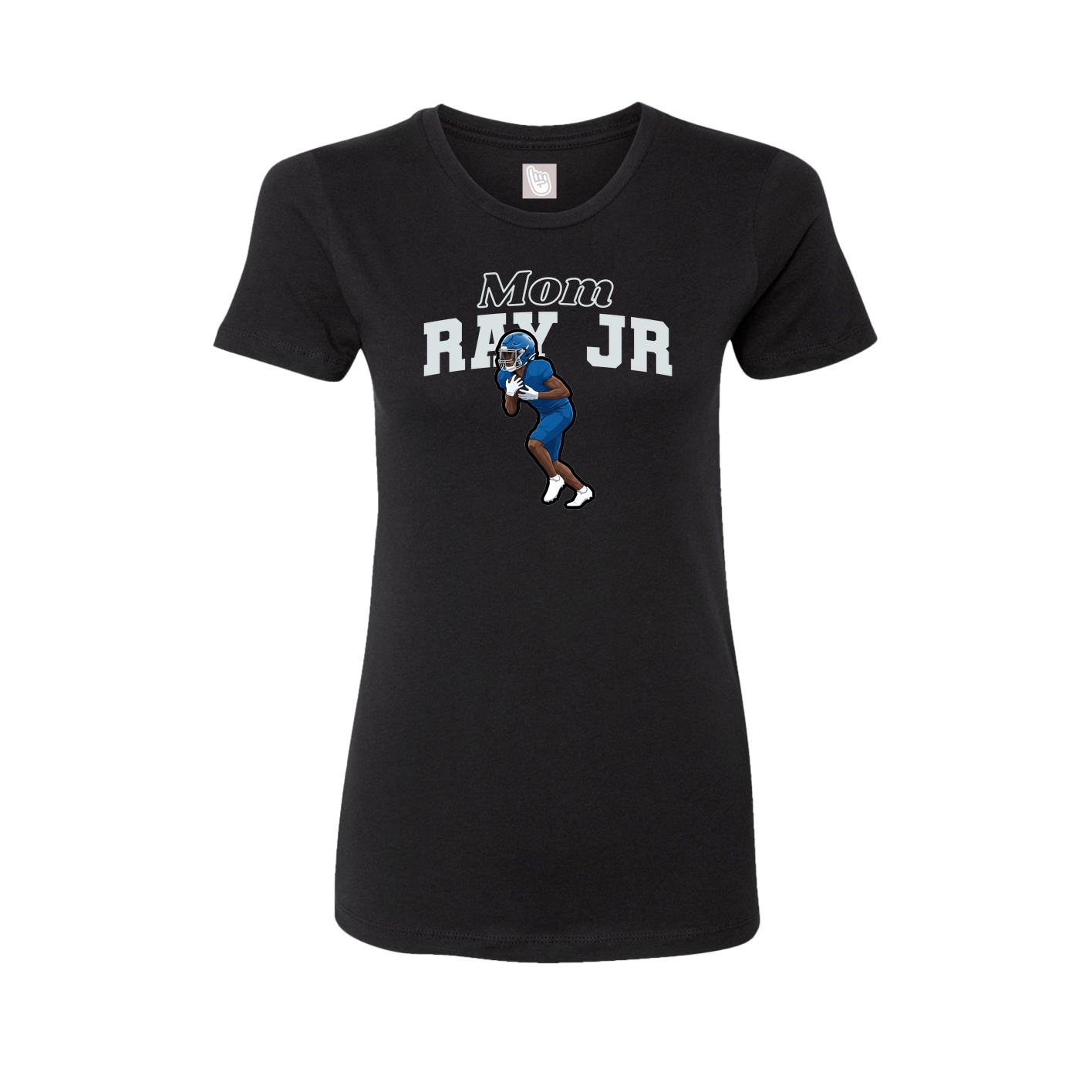 Womens Tee — Mothers Day Block in Black