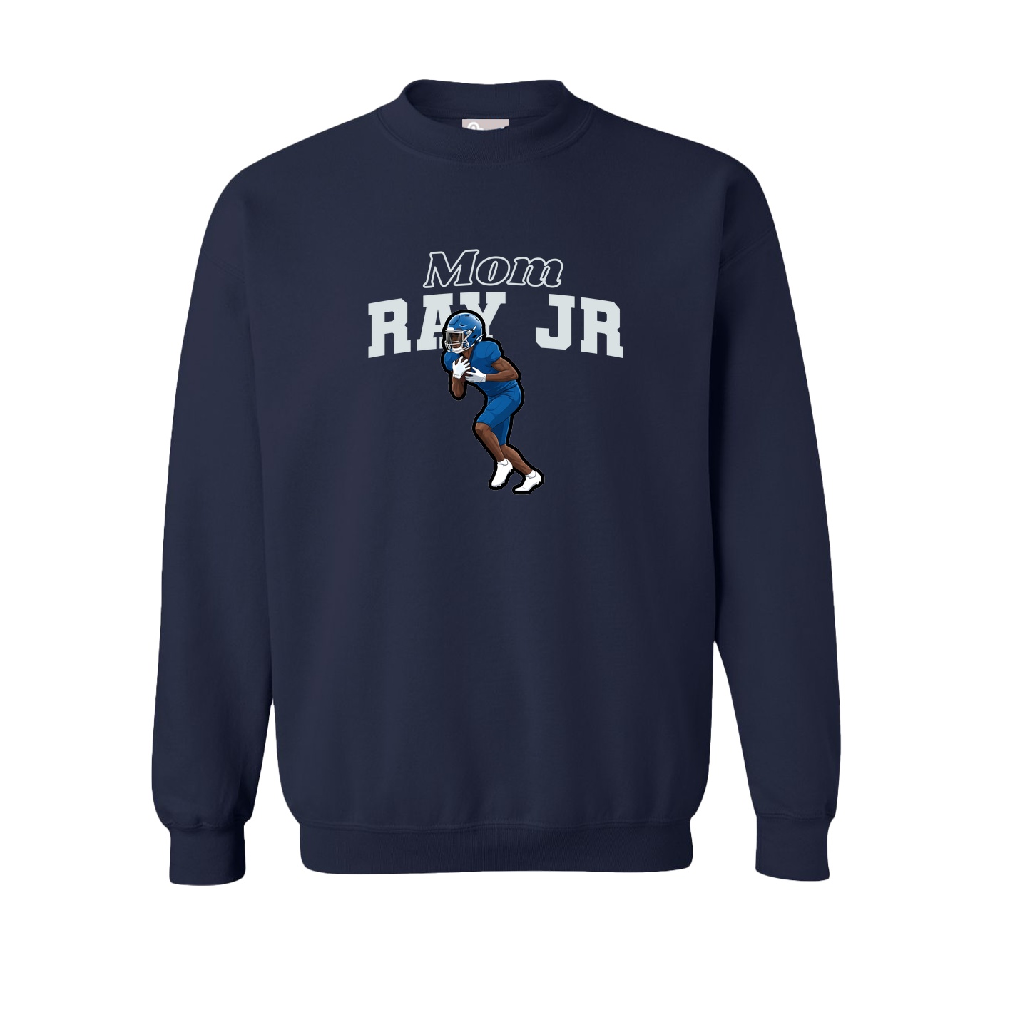 Fleece Crew — Mothers Day Block in Navy
