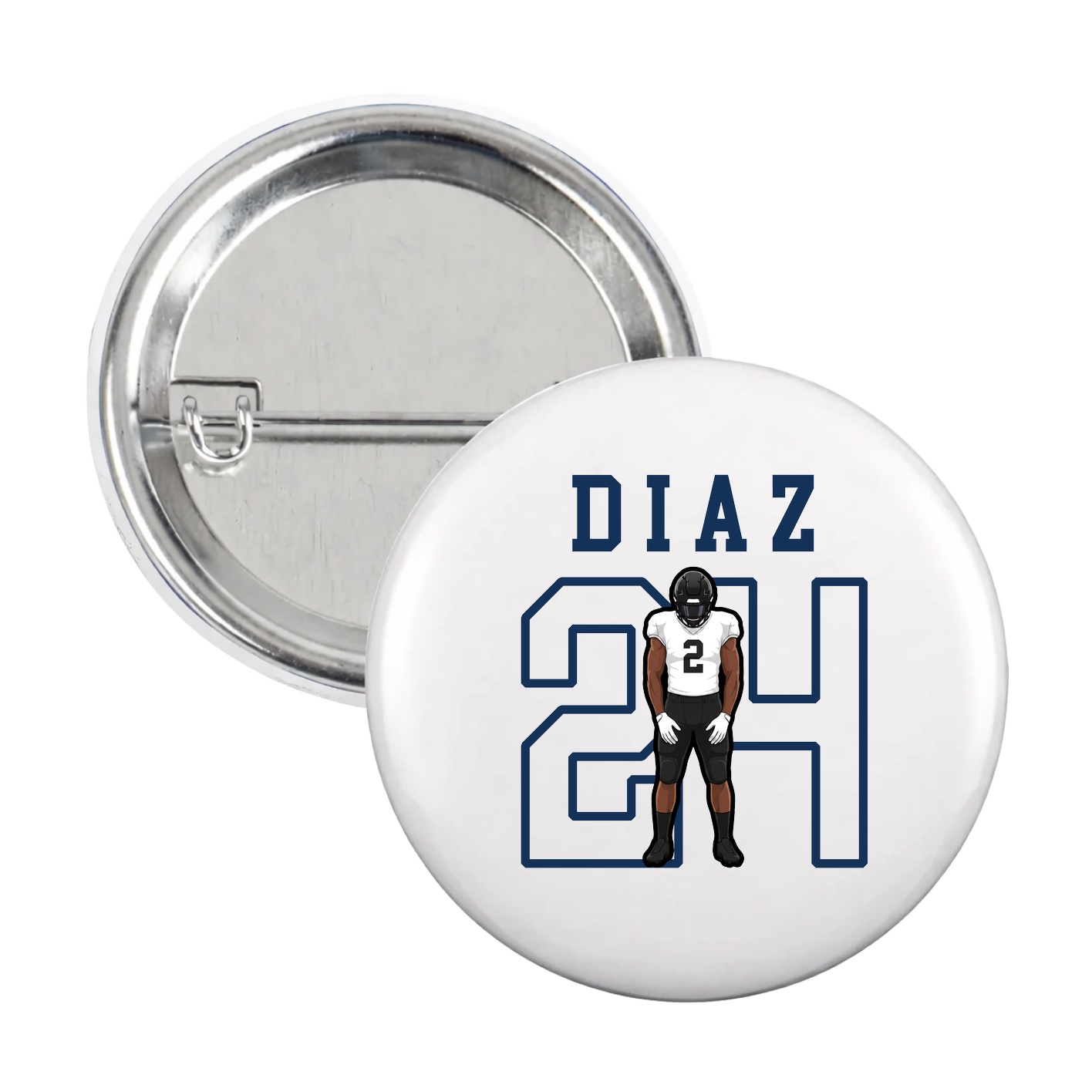 Game Day Button — Shirsey in White
