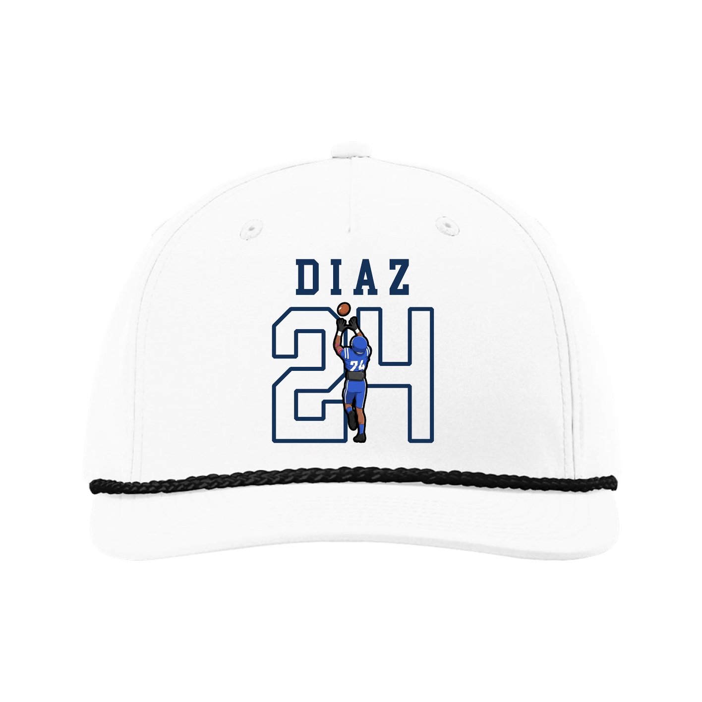 Five-Panel Classic Rope Cap — Shirsey in White