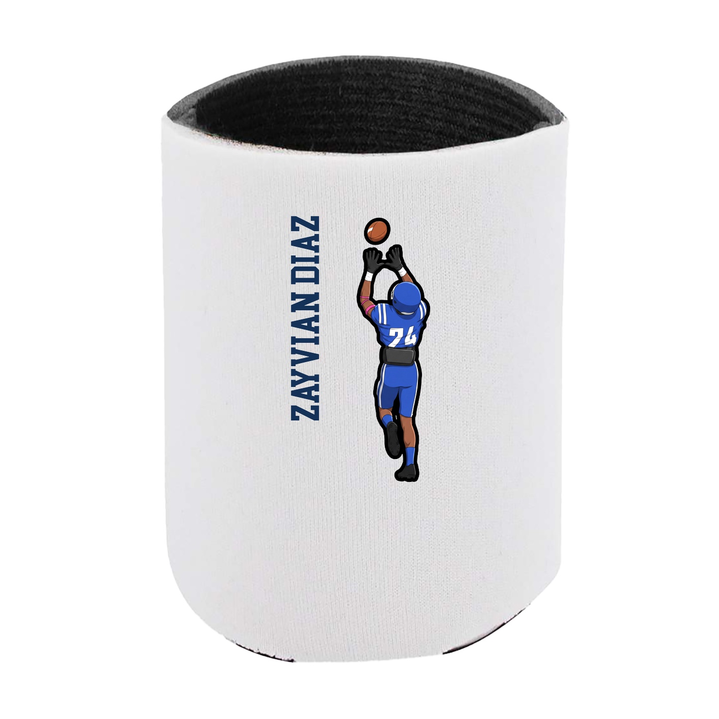 Can Holder — Name Vertical in White