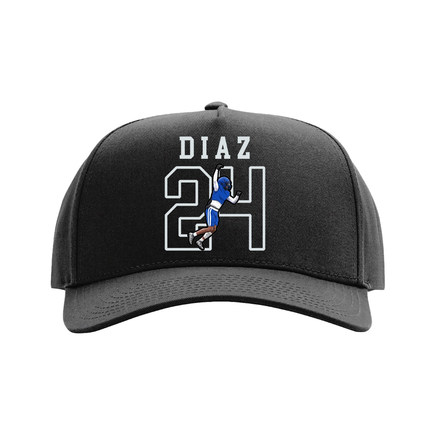 Full Fabric Five-Panel Champ Cap — Shirsey in Black