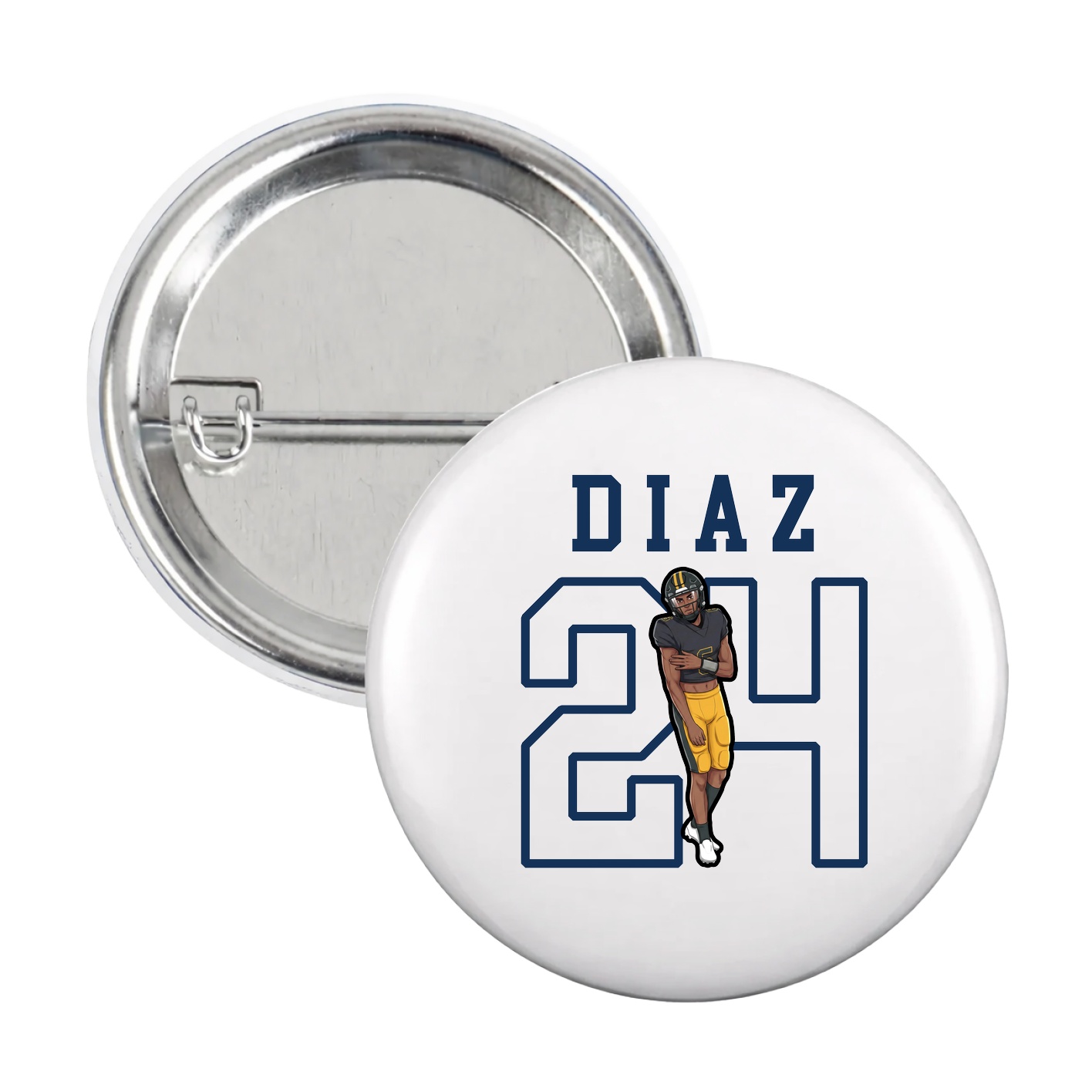 Game Day Button — Shirsey in White