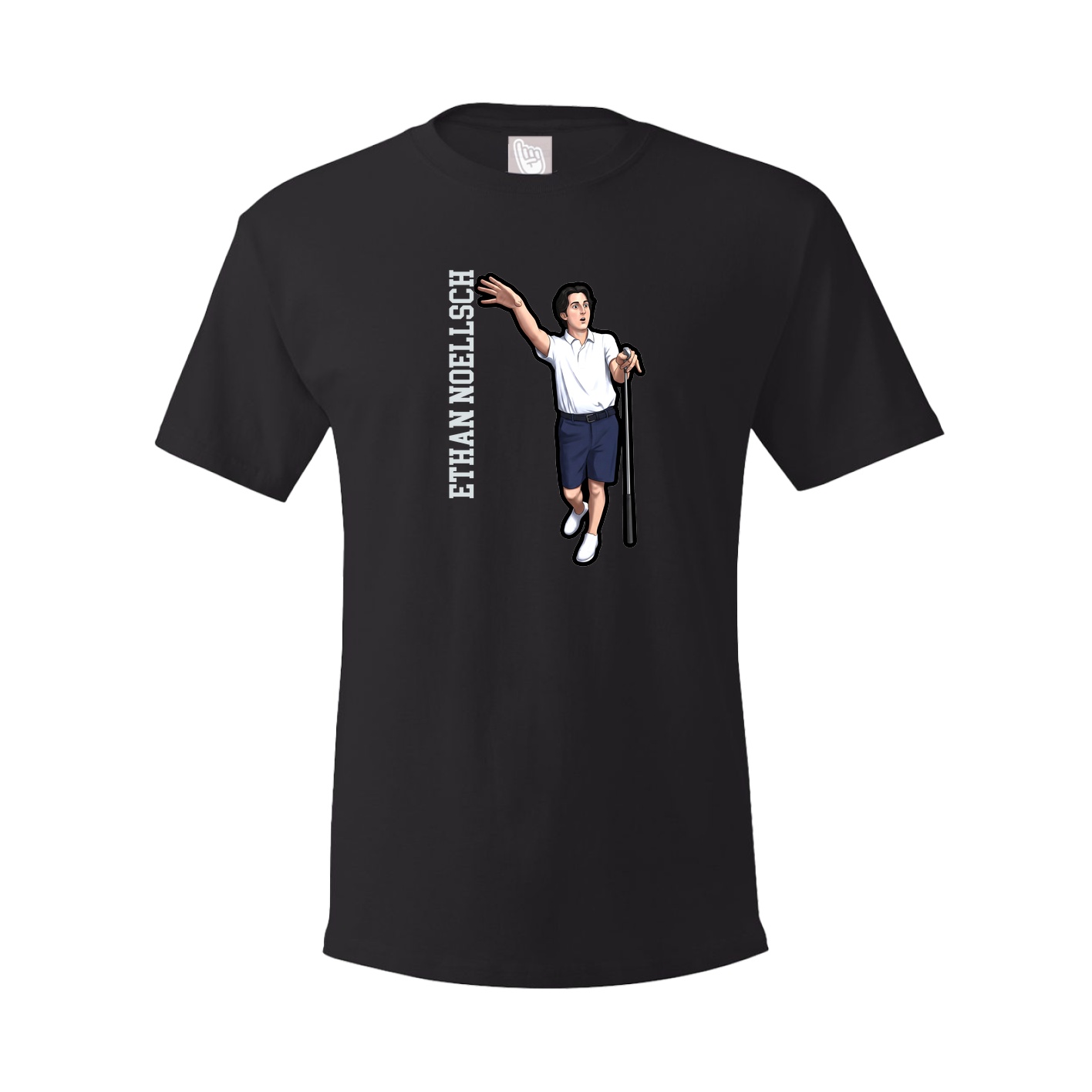 Tee — Name Vertical in Black