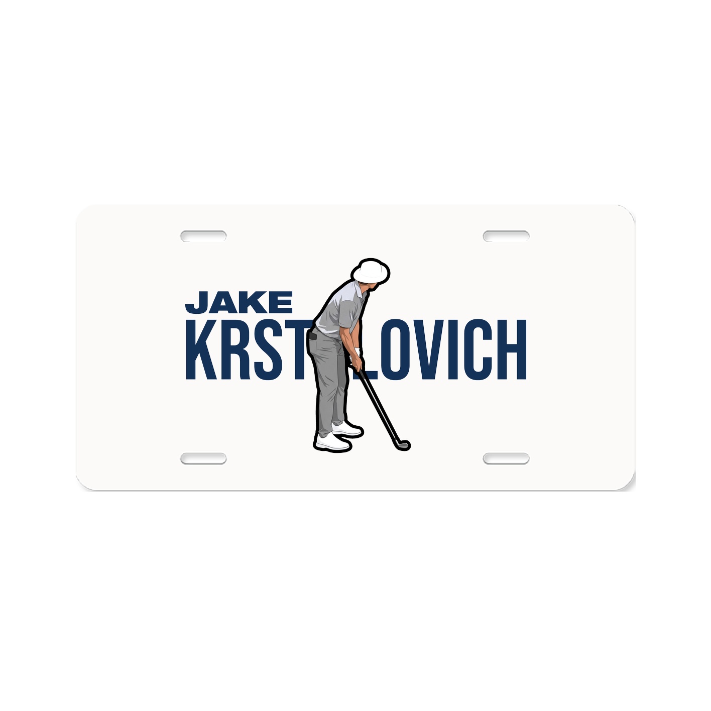 License Plate — Player Name in Classic