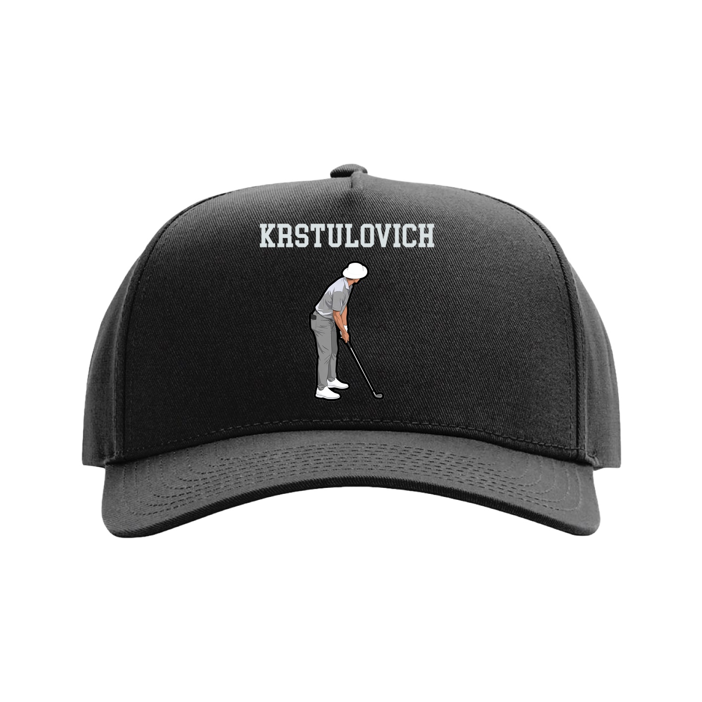 Full Fabric Five-Panel Champ Cap — Shirsey in Black