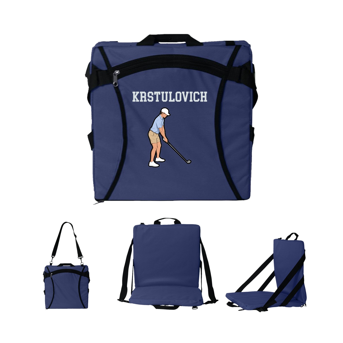 Folding Stadium Seat — Shirsey in Navy